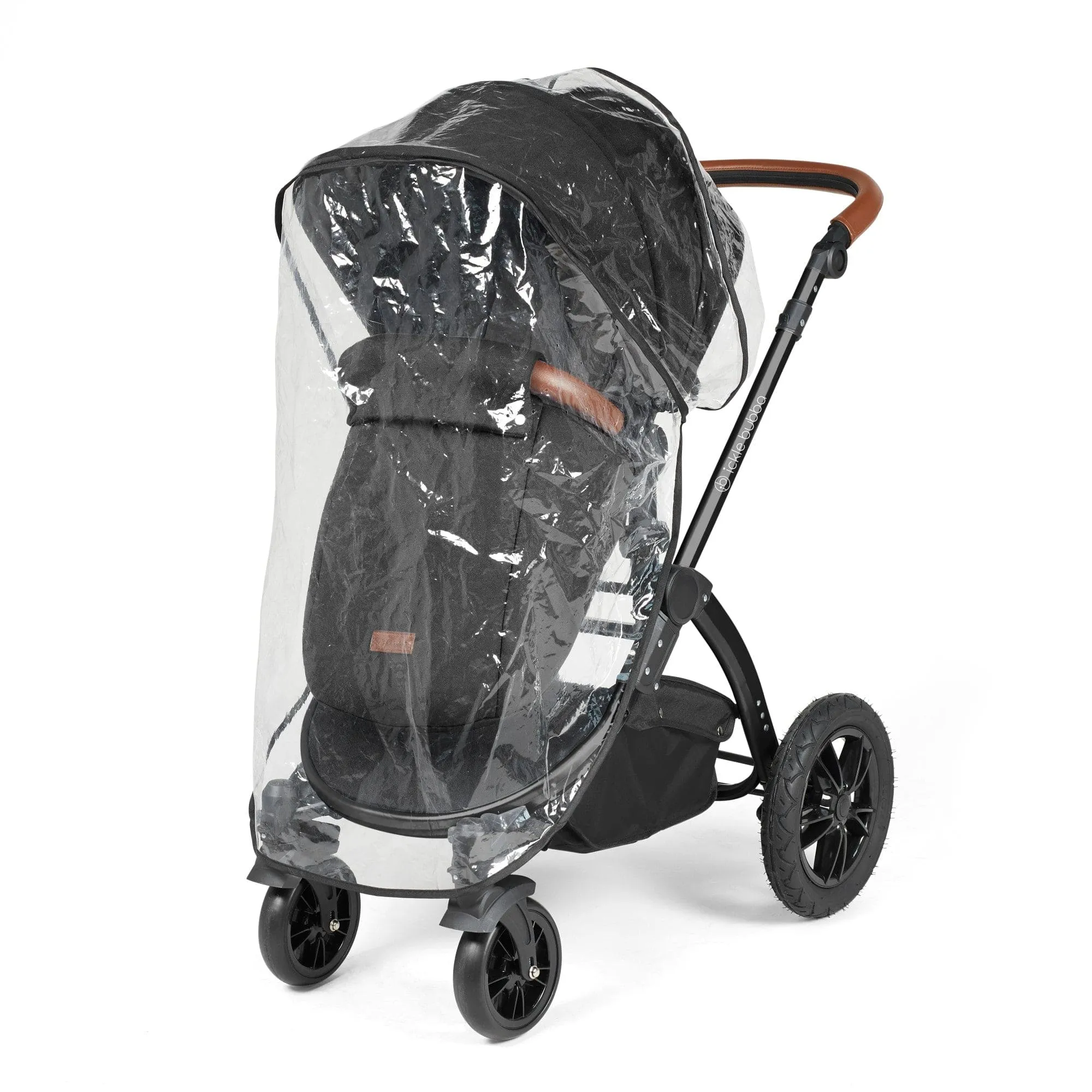 Ickle Bubba Stomp Luxe 2 in 1 Pushchair -  Black / Midnight / Tan