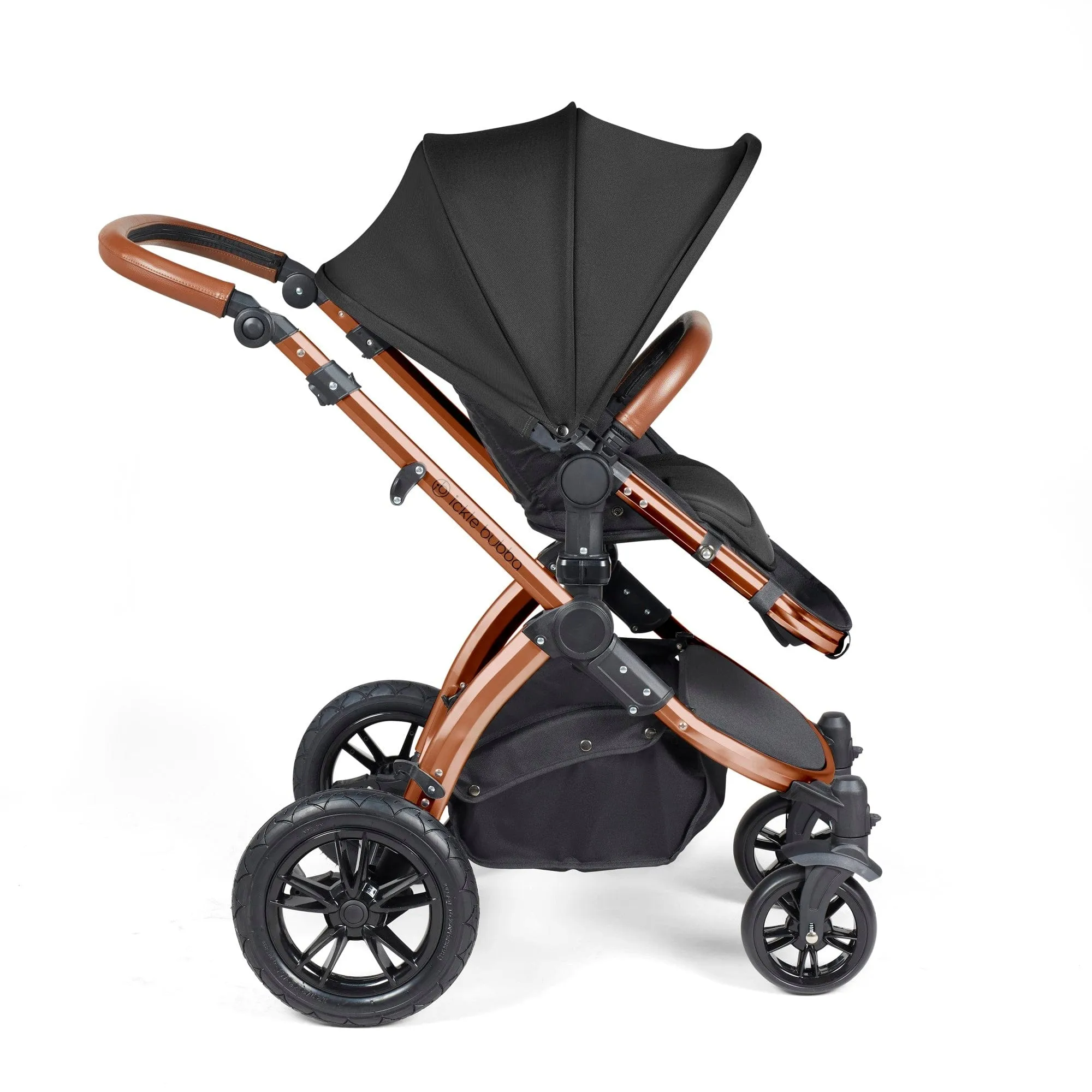 Ickle Bubba Stomp Luxe 2 in 1 Pushchair - Bronze / Midnight / Tan