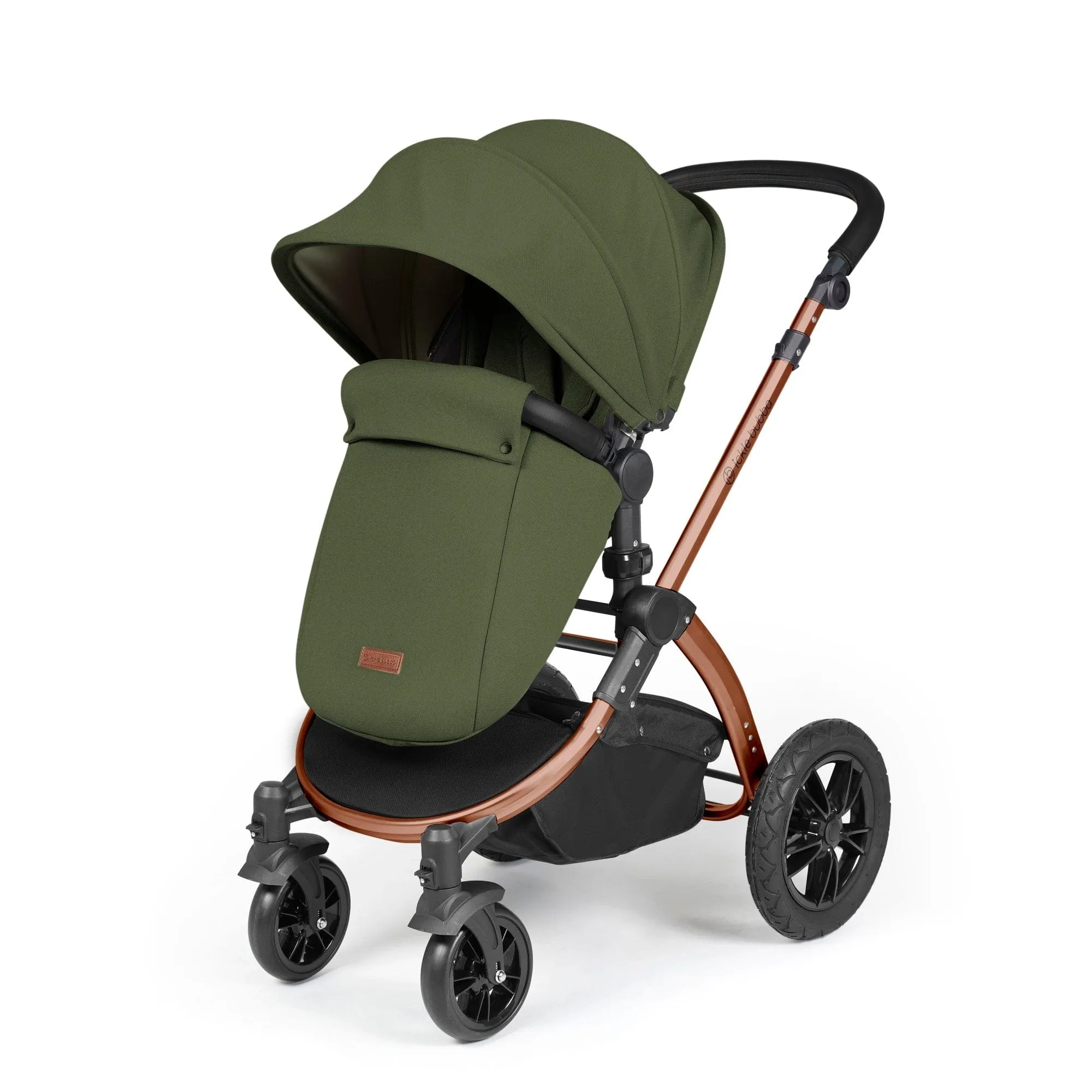 Ickle Bubba Stomp Luxe 2 in 1 Pushchair - Bronze / Woodland / Black
