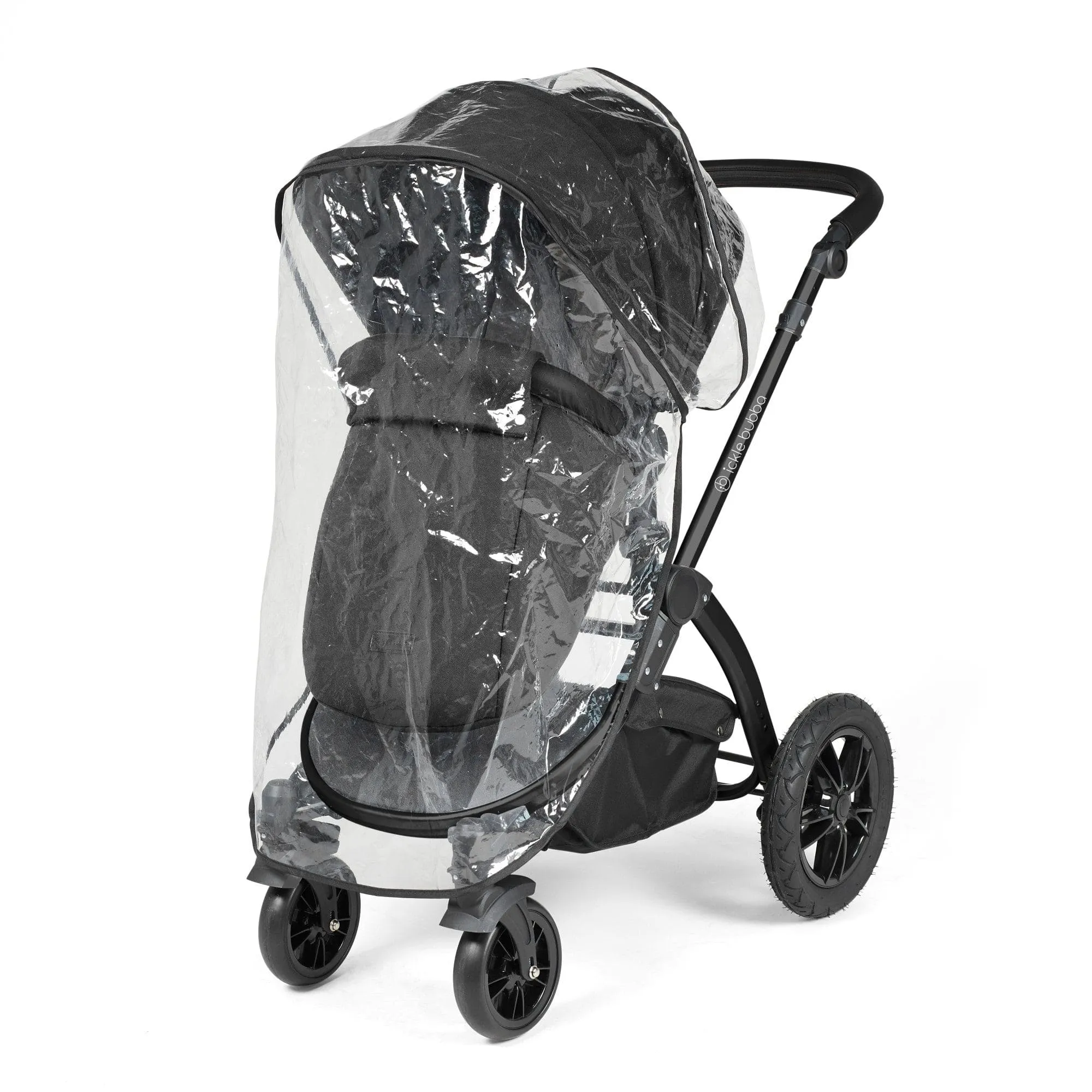 Ickle Bubba Stomp Luxe 3-in-1 Stratus I-Size Travel System - Black / Midnight / Black