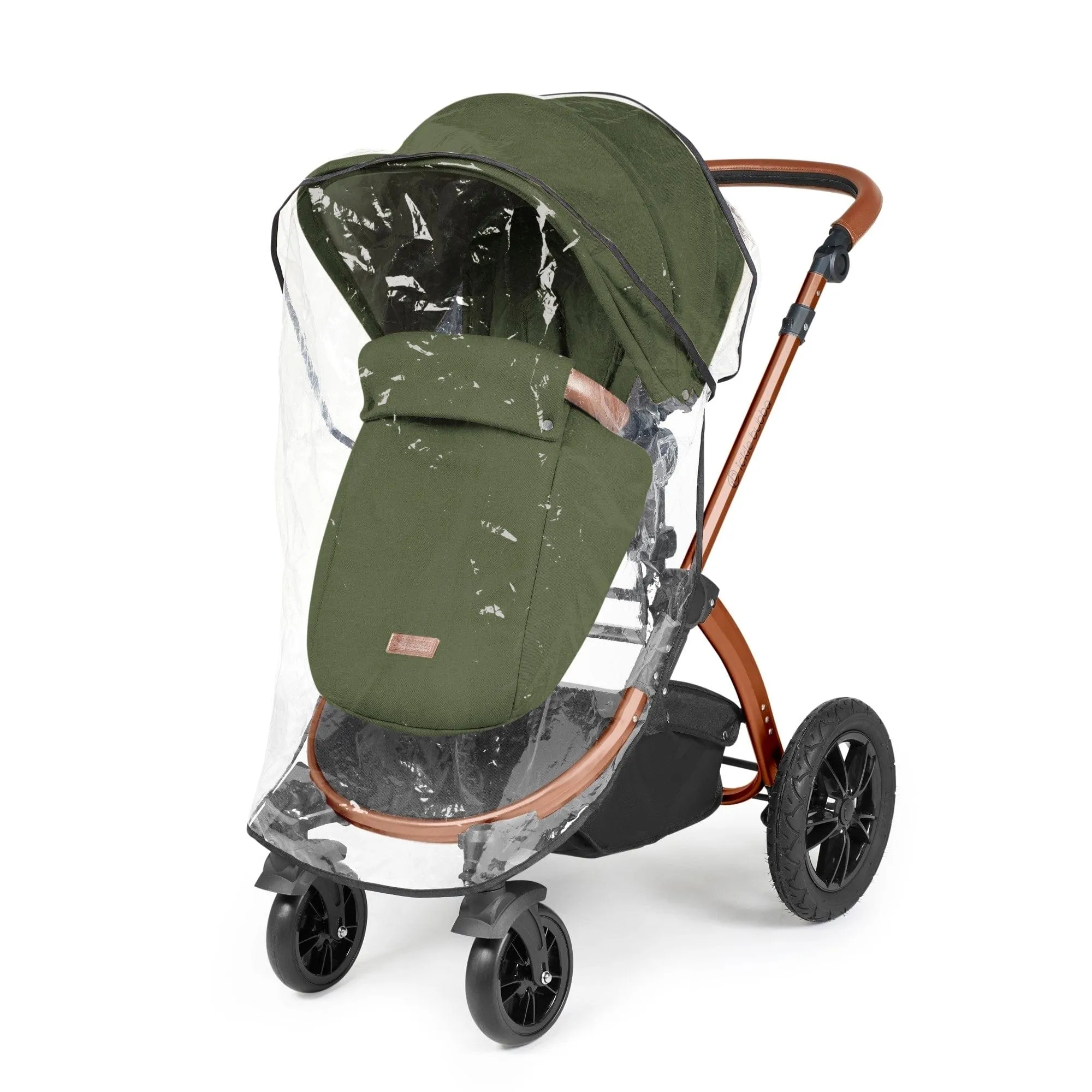 Ickle Bubba Stomp Luxe 3-in-1 Stratus I-Size Travel System - Bronze / Woodland / Tan