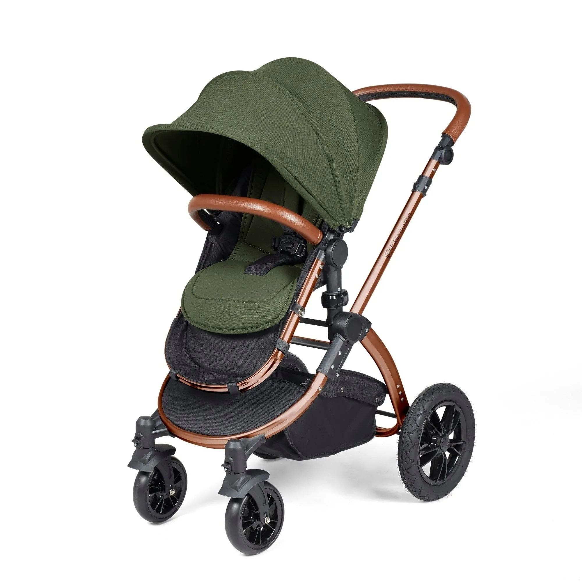 Ickle Bubba Stomp Luxe 3-in-1 Stratus I-Size Travel System - Bronze / Woodland / Tan