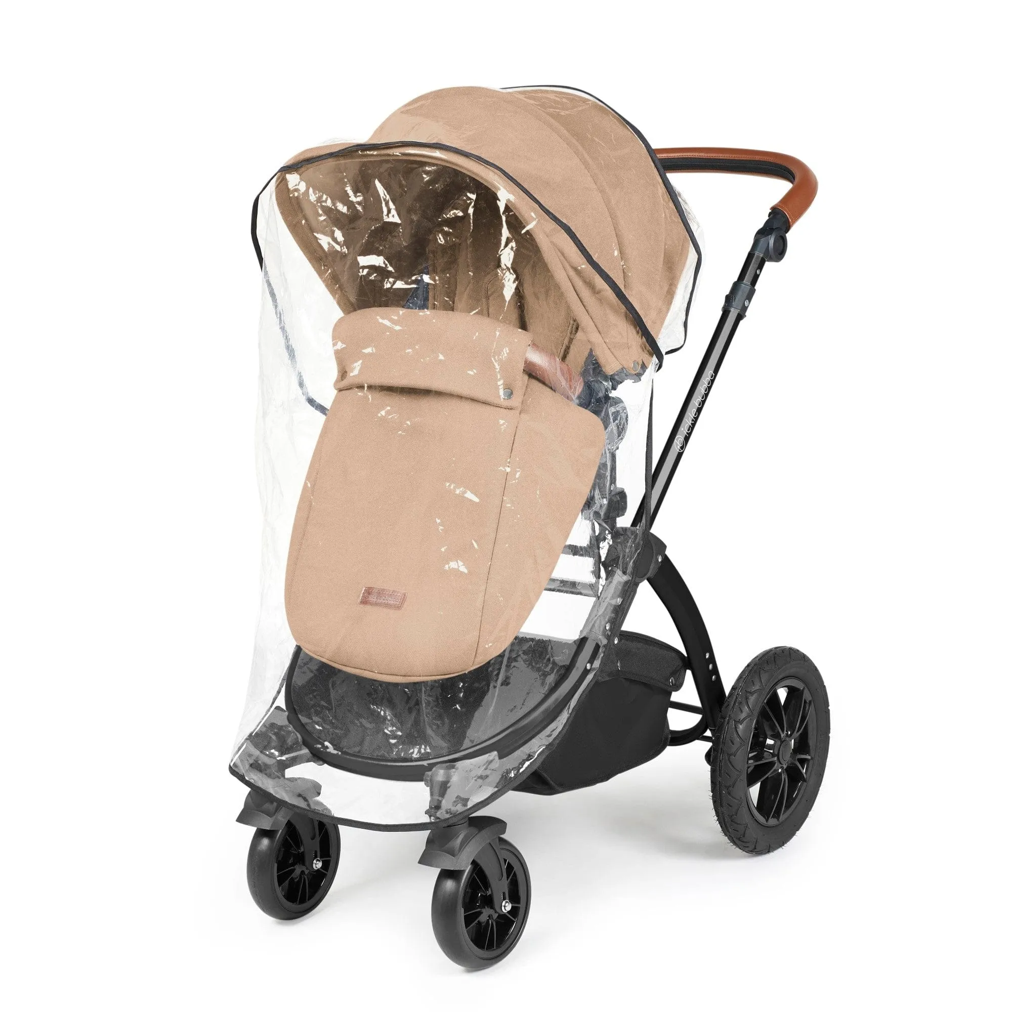 Ickle Bubba Stomp Luxe All-in-One Stratus I-Size Travel System - Black / Desert / Tan