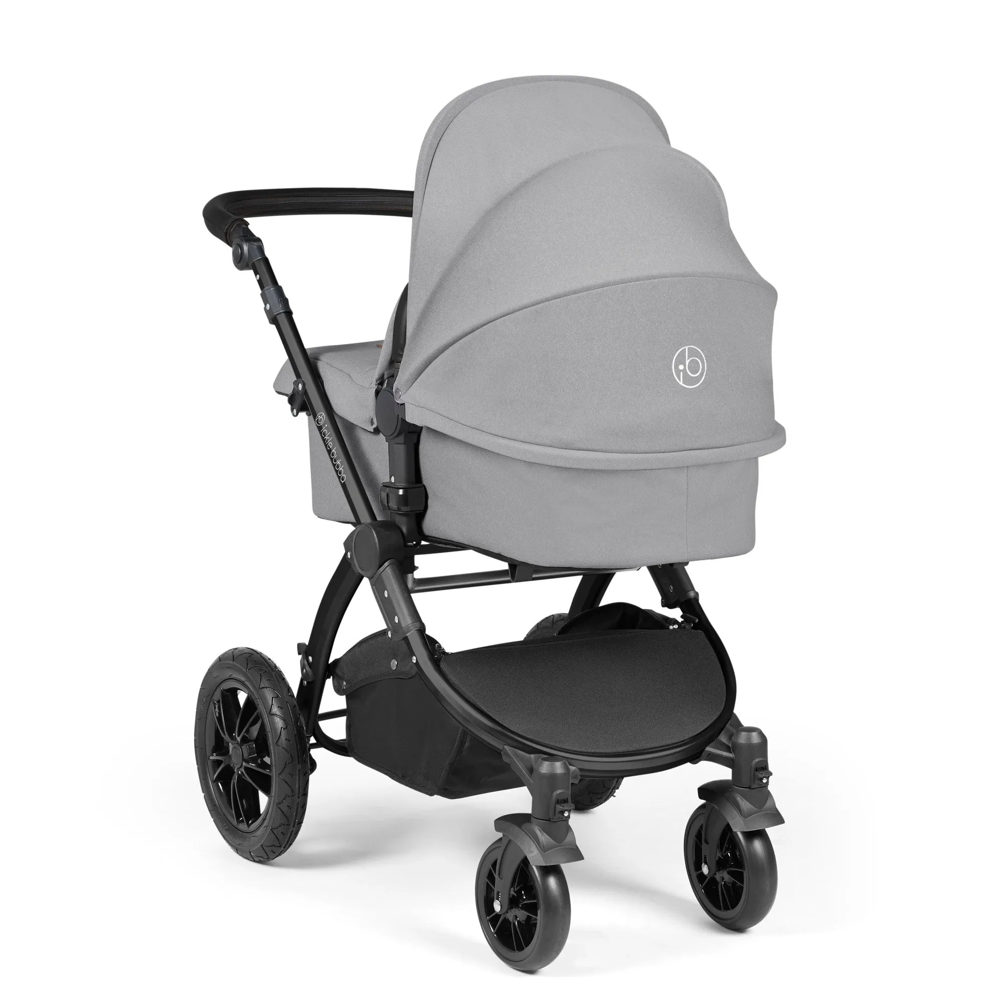Ickle Bubba Stomp Luxe All-in-One Stratus I-Size Travel System - Black / Pearl Grey / Black
