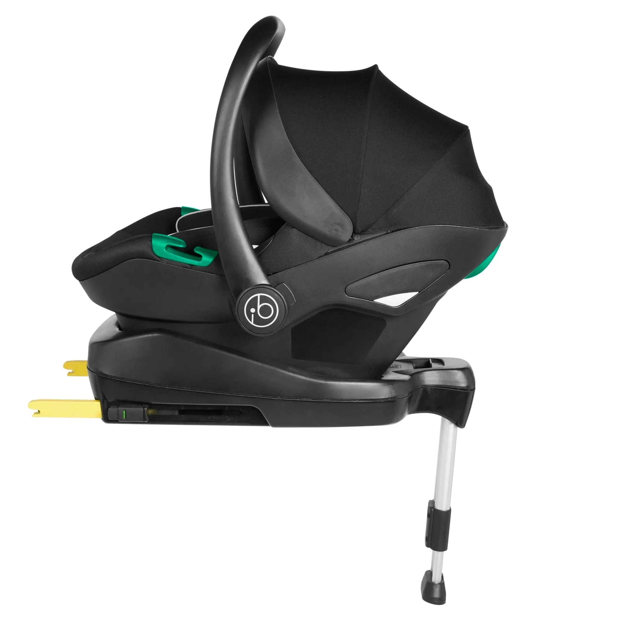 Ickle Bubba Stomp Luxe All-in-One Stratus I-Size Travel System - Black / Pearl Grey / Tan