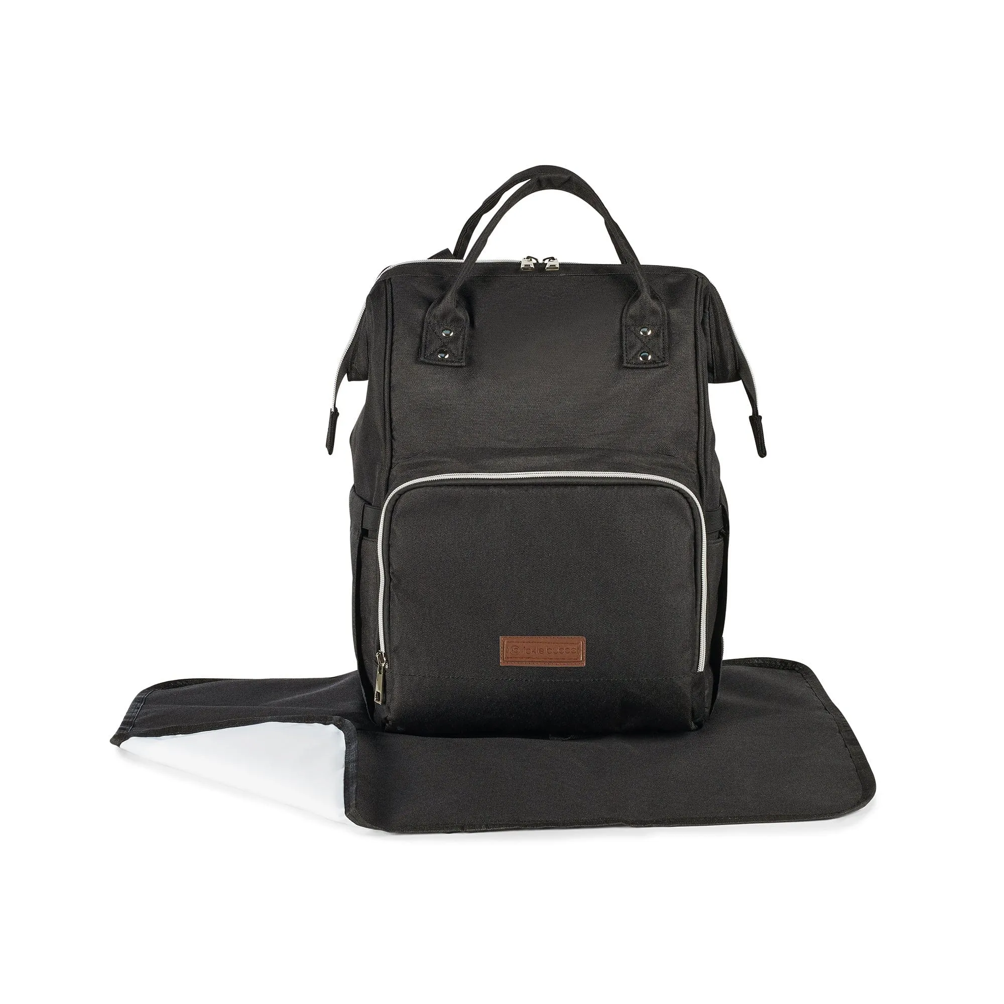 Ickle Bubba Stomp Luxe All-in-One Stratus I-Size Travel System - Black / Pearl Grey / Tan