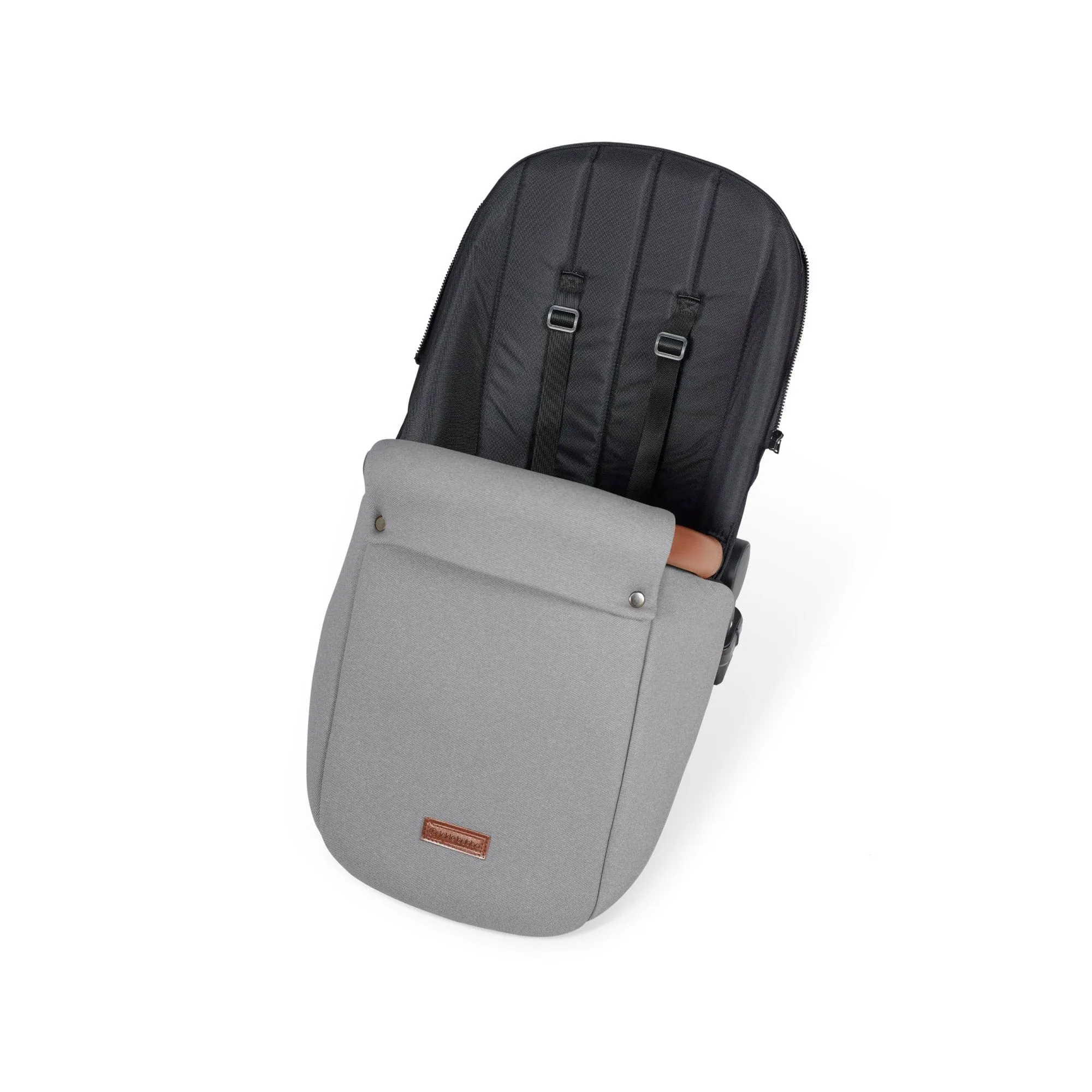 Ickle Bubba Stomp Luxe All-in-One Stratus I-Size Travel System - Black / Pearl Grey / Tan