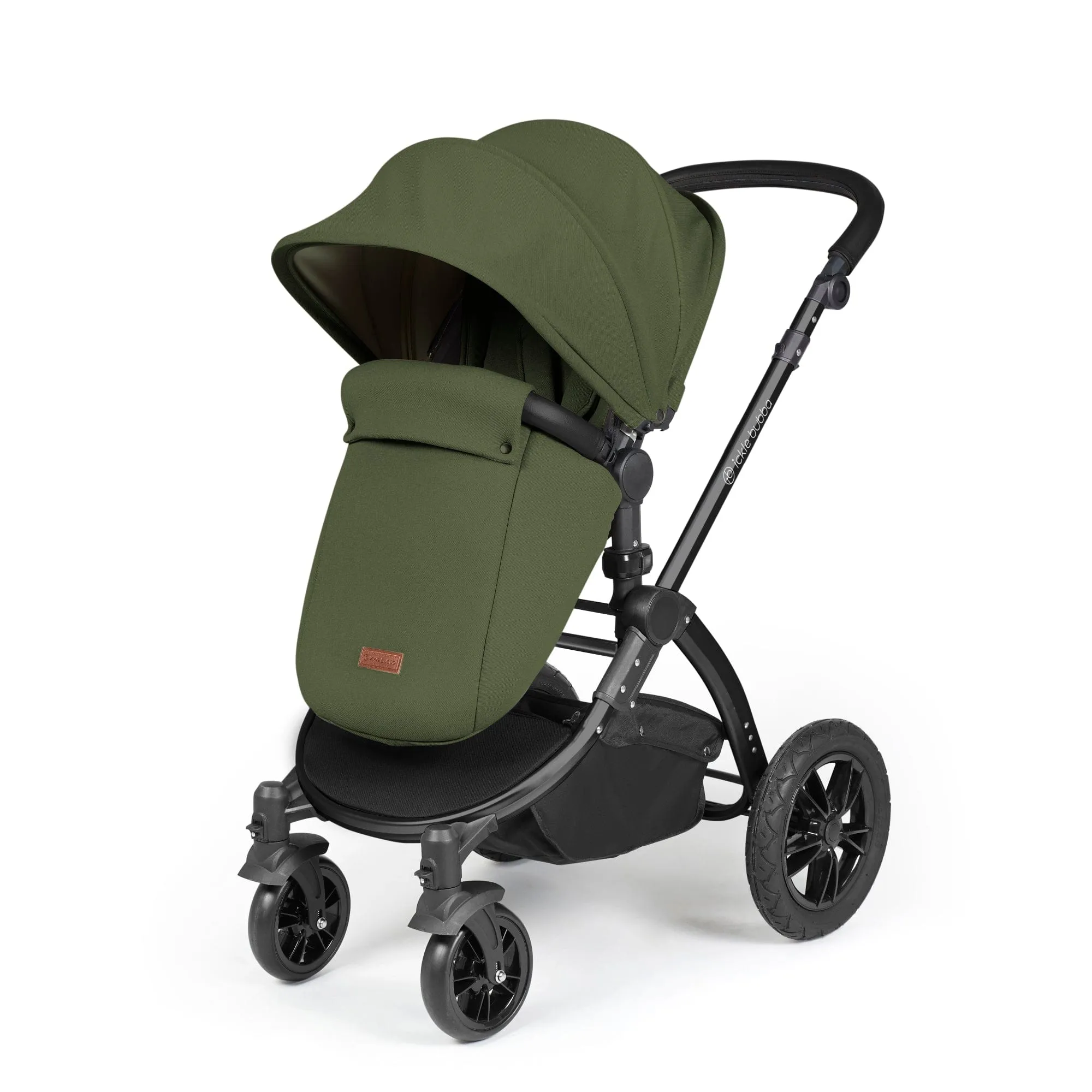 Ickle Bubba Stomp Luxe All-in-One Stratus  I-Size Travel System - Black / Woodland / Black