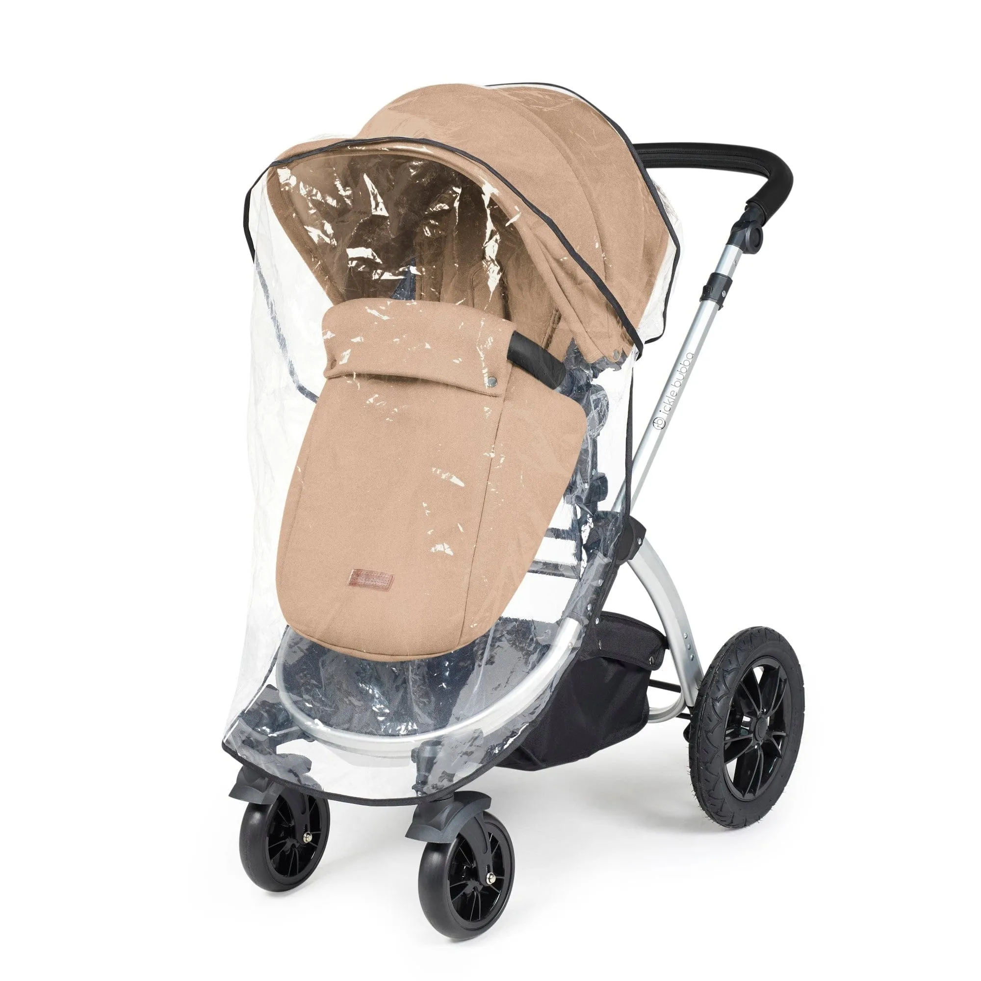 Ickle Bubba Stomp Luxe All-in-One Stratus I-Size Travel System - Silver / Desert / Black