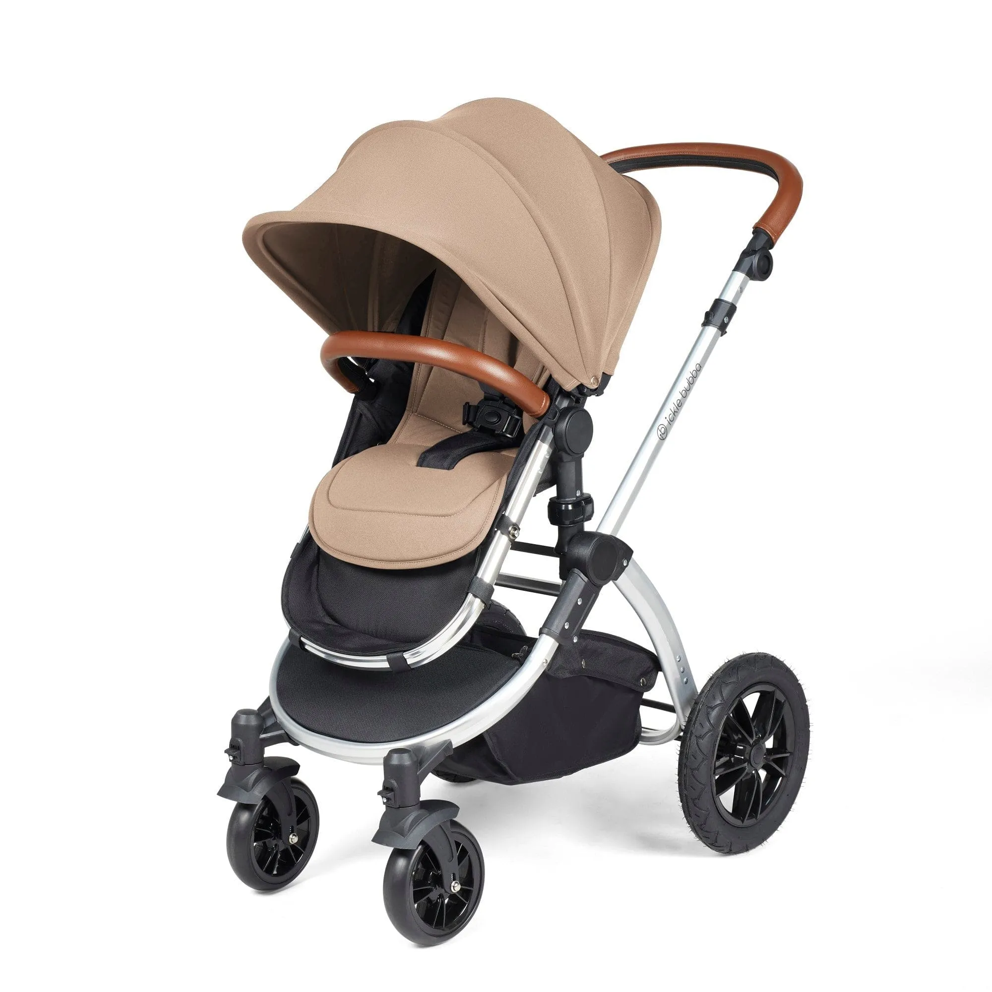 Ickle Bubba Stomp Luxe All-in-One Stratus  I-Size Travel System - Silver / Desert / Tan