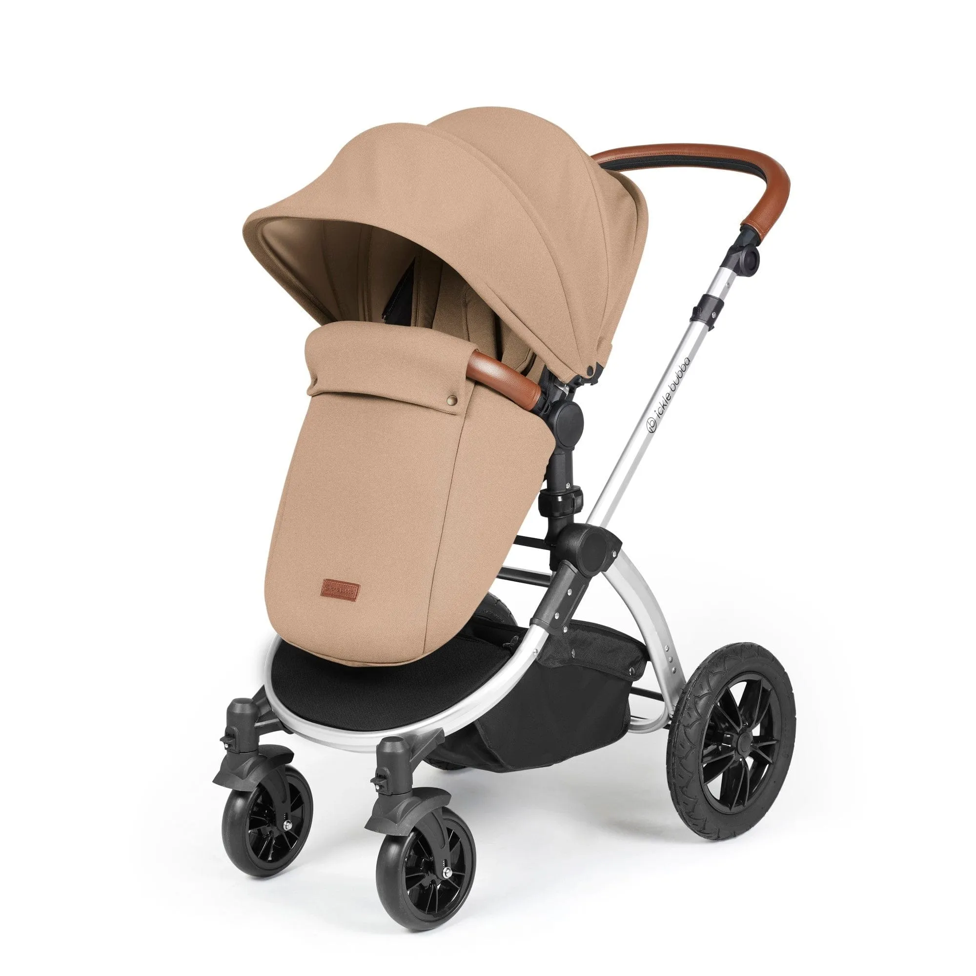 Ickle Bubba Stomp Luxe All-in-One Stratus  I-Size Travel System - Silver / Desert / Tan