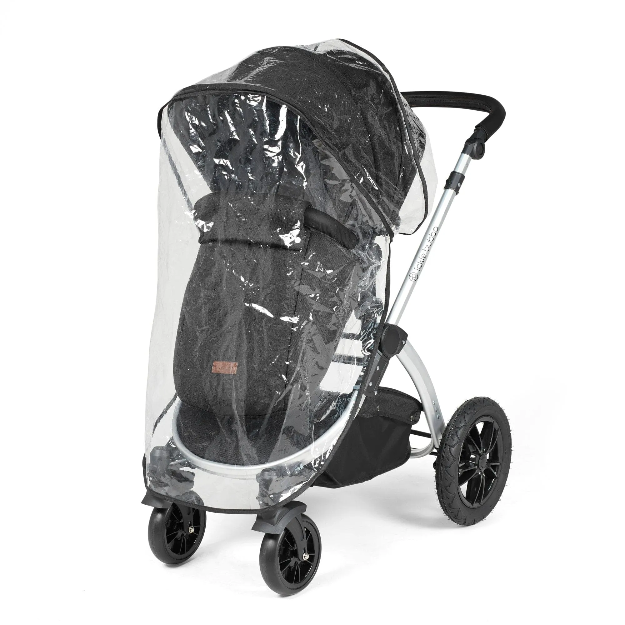 Ickle Bubba Stomp Luxe All-in-One Stratus I-Size Travel System - Silver / Midnight / Black