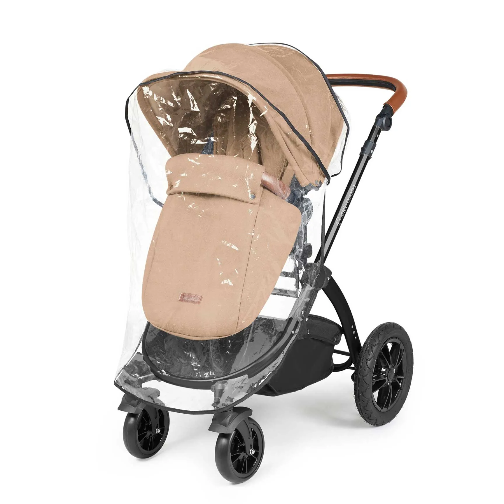 Ickle Bubba Stomp Luxe All-in-One Travel System with Isofix Base - Black/Desert/Tan