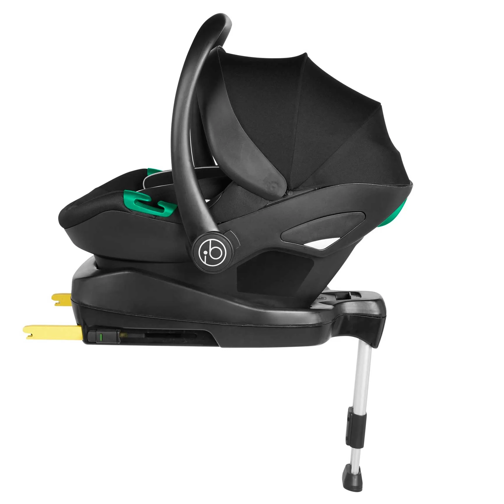 Ickle Bubba Stomp Luxe All-in-One Travel System with Isofix Base - Black/Midnight/Tan
