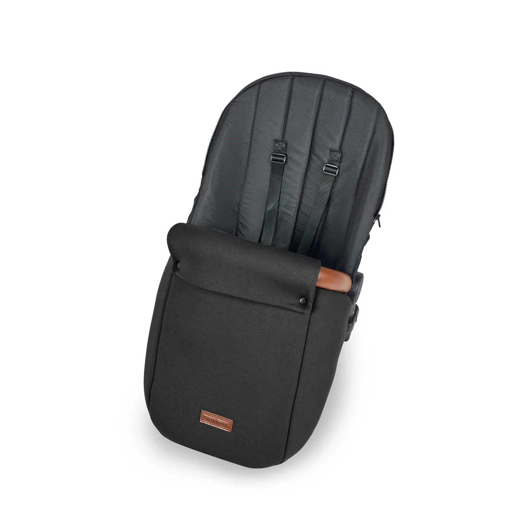 Ickle Bubba Stomp Luxe All-in-One Travel System with Isofix Base - Black/Midnight/Tan