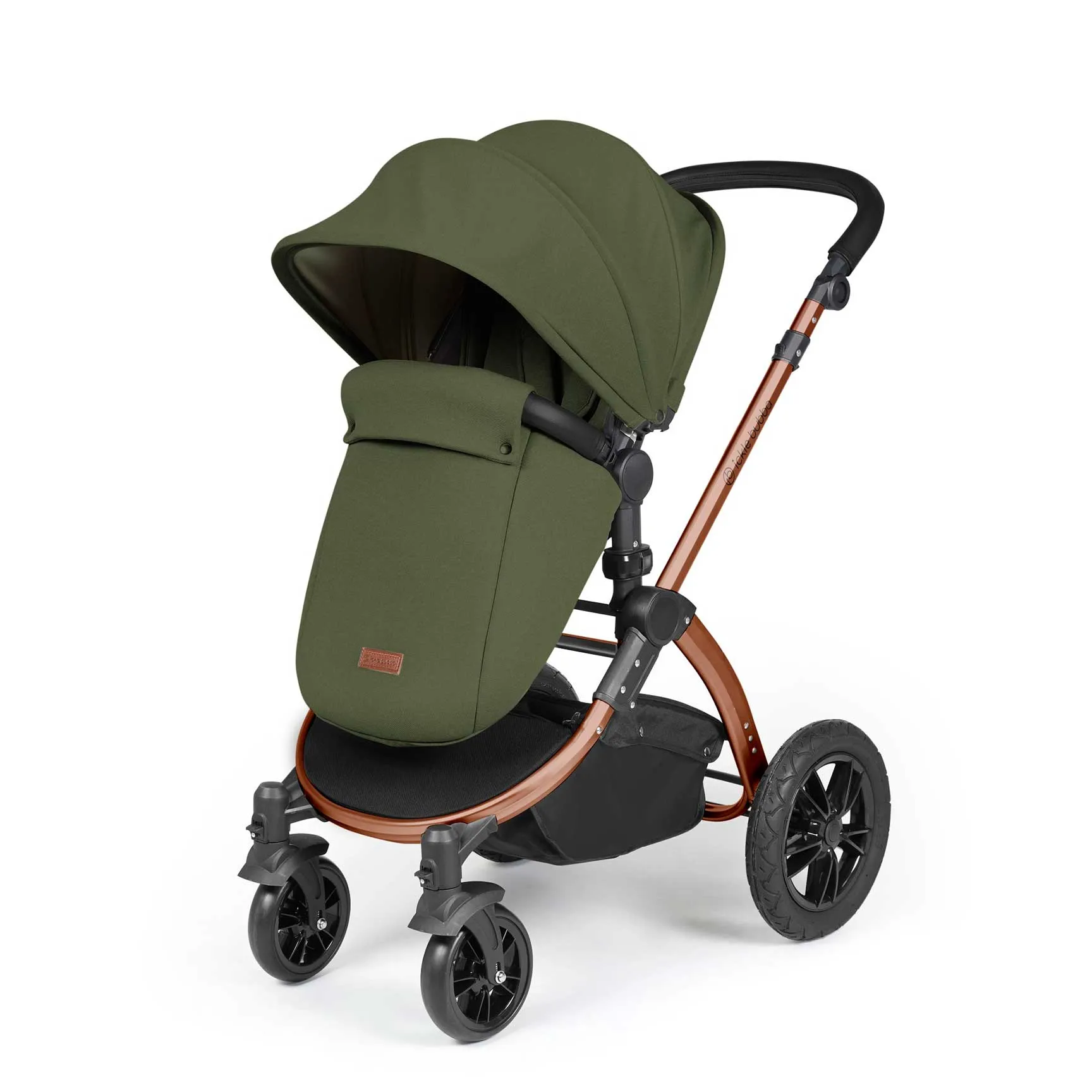 Ickle Bubba Stomp Luxe All-in-One Travel System with Isofix Base - Black/Woodland/Black