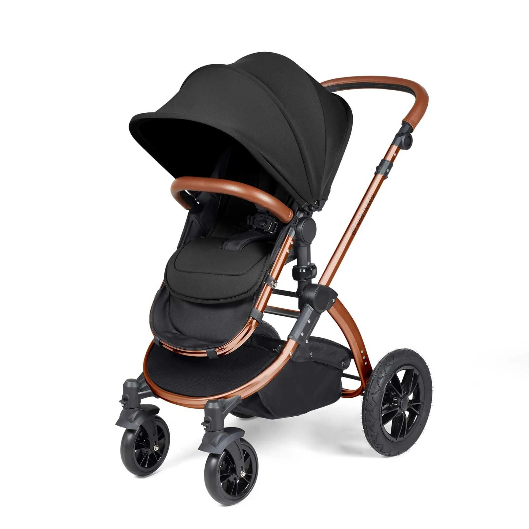 Ickle Bubba Stomp Luxe All-in-One Travel System with Isofix Base - Bronze/Midnight/Tan