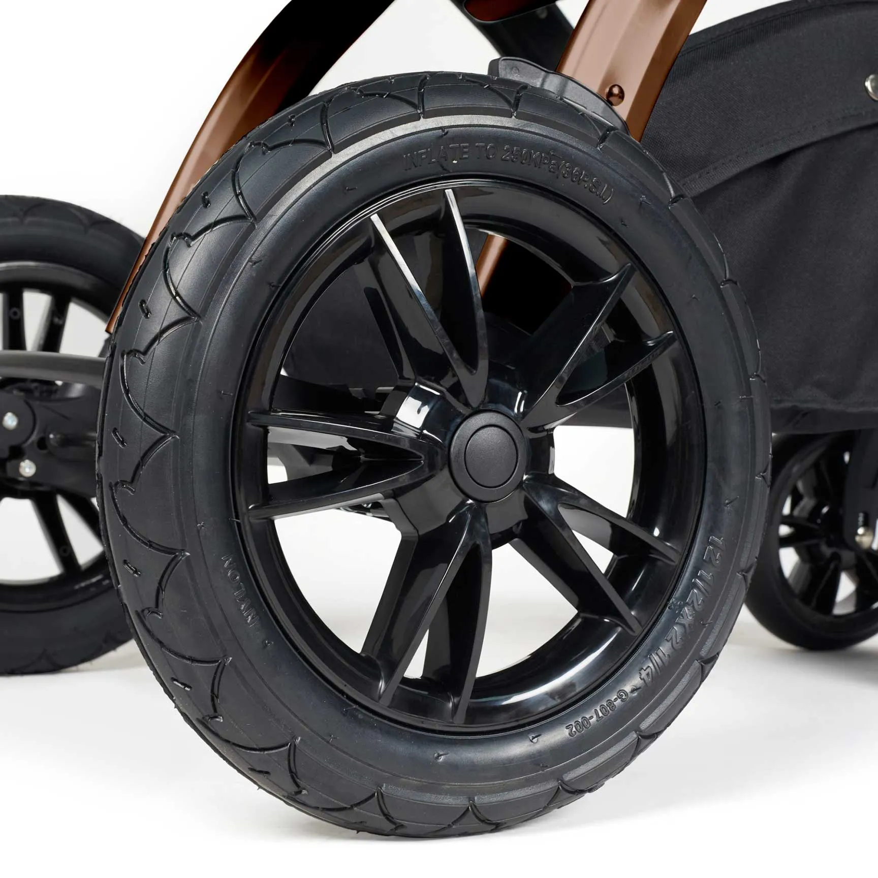 Ickle Bubba Stomp Luxe All-in-One Travel System with Isofix Base - Bronze/Midnight/Tan