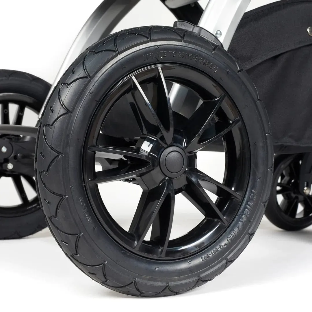 Ickle Bubba Stomp Luxe All-in-One Travel System with Isofix Base (Galaxy) - Silver/Desert/Tan