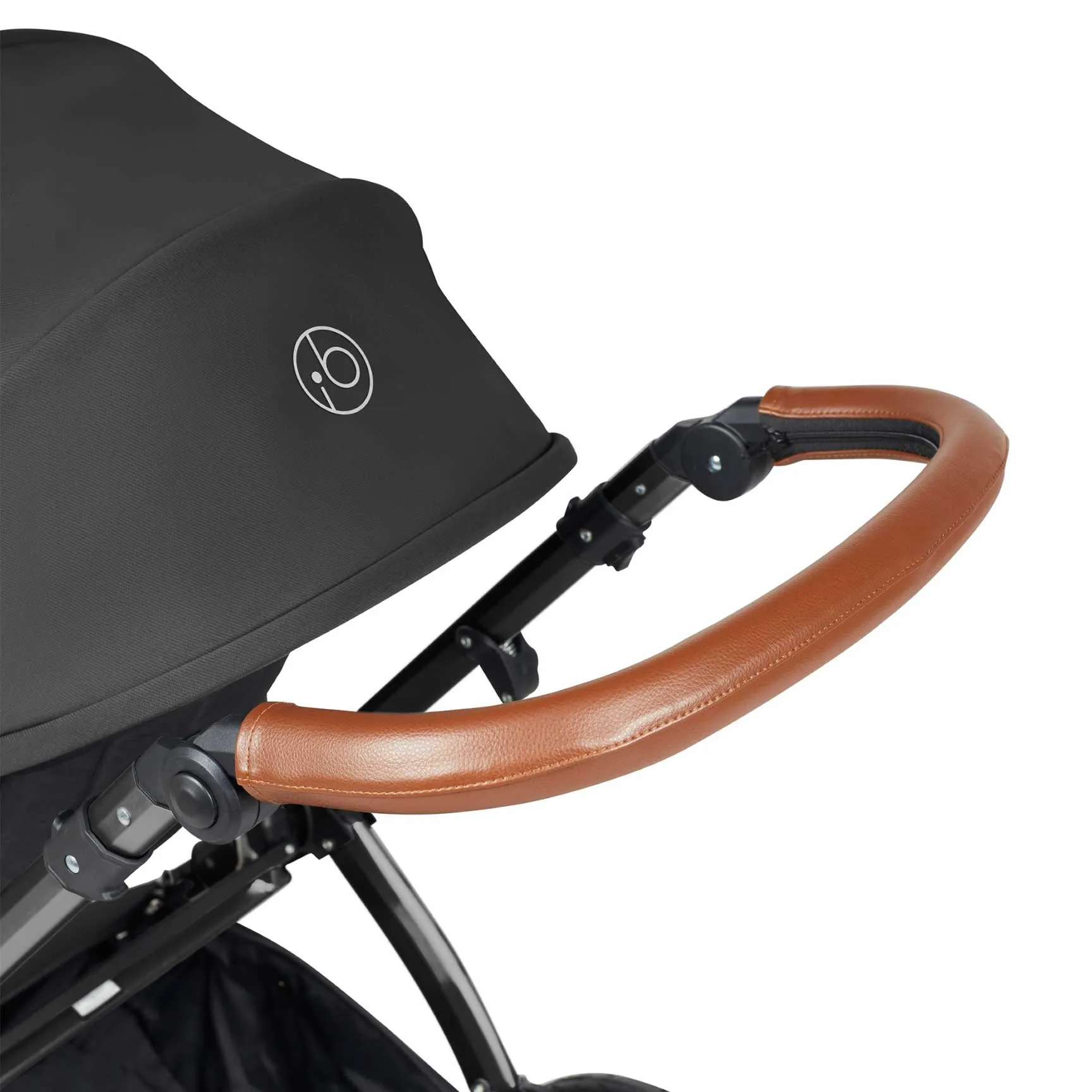 Ickle Bubba Stomp Luxe All-in-One Travel System with Isofix Base in Black/Charcoal Grey/Tan