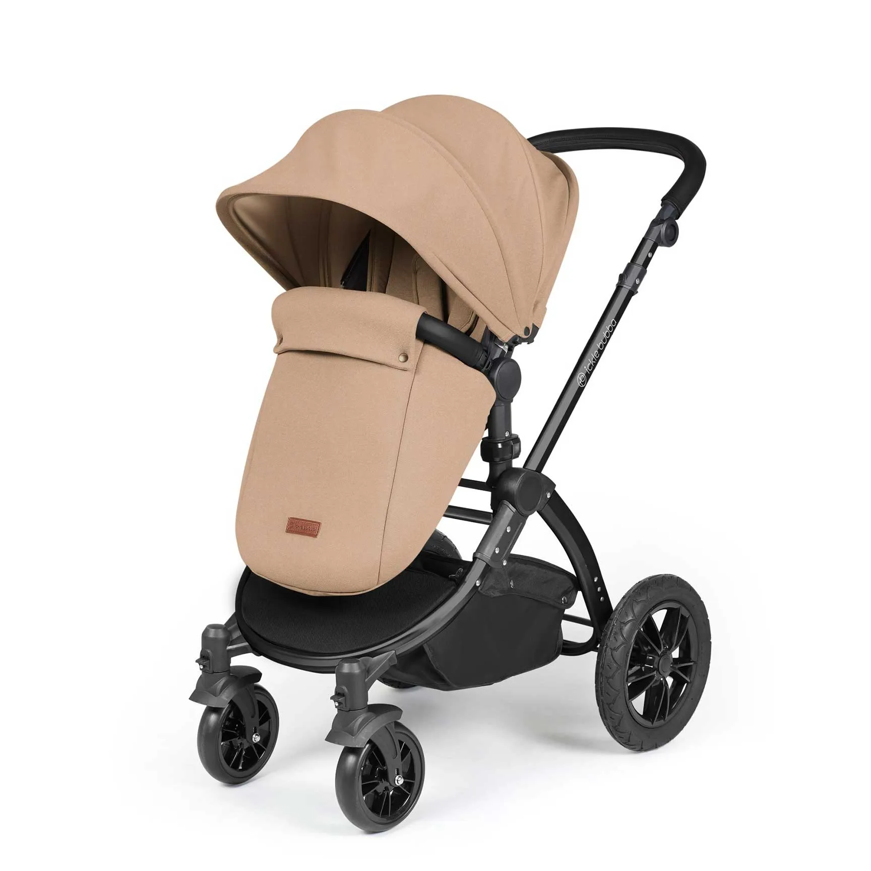 Ickle Bubba Stomp Luxe All-in-One Travel System with Isofix Base in Black/Desert/Black