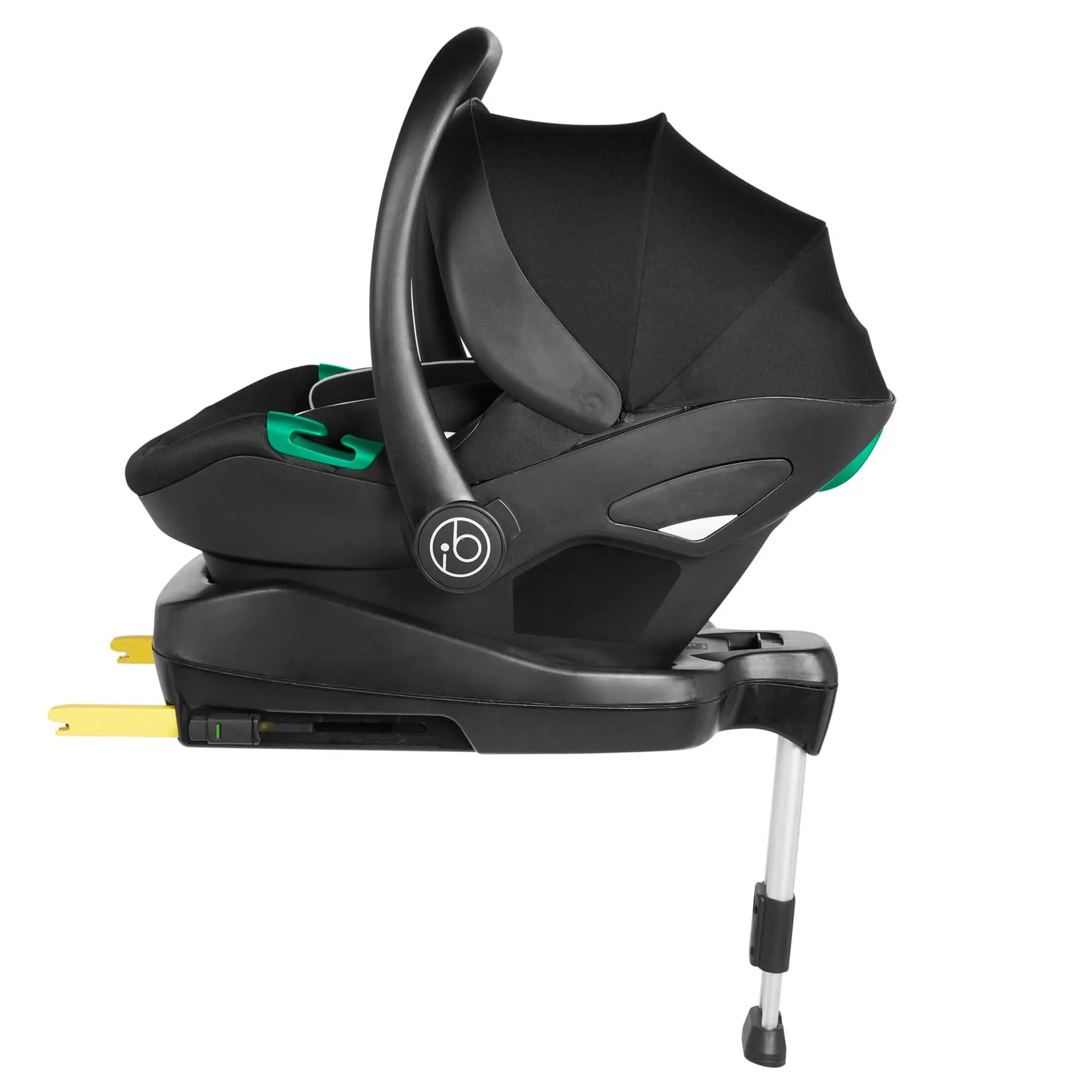 Ickle Bubba Stomp Luxe All-in-One Travel System with Isofix Base in Black/Desert/Black