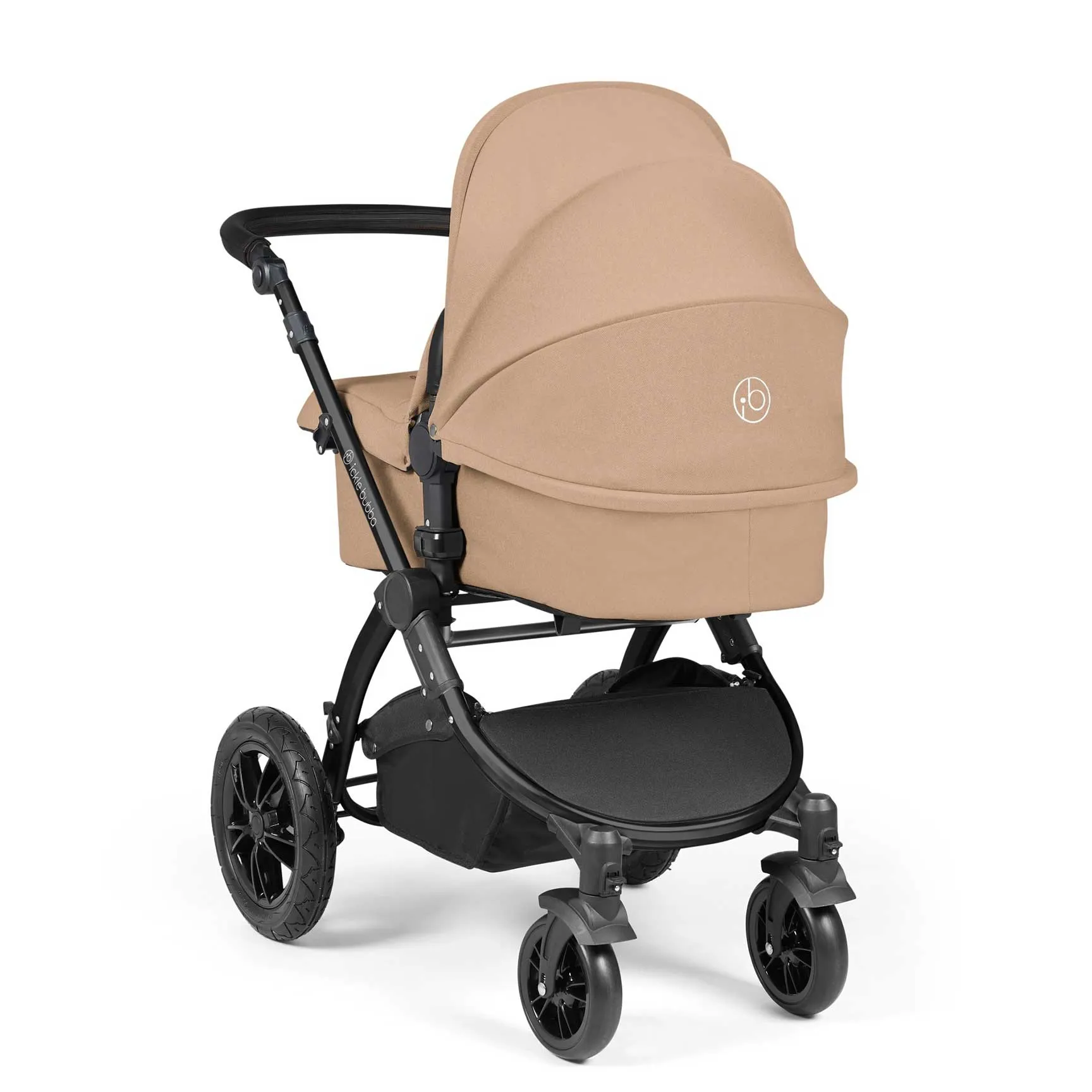 Ickle Bubba Stomp Luxe All-in-One Travel System with Isofix Base in Black/Desert/Black