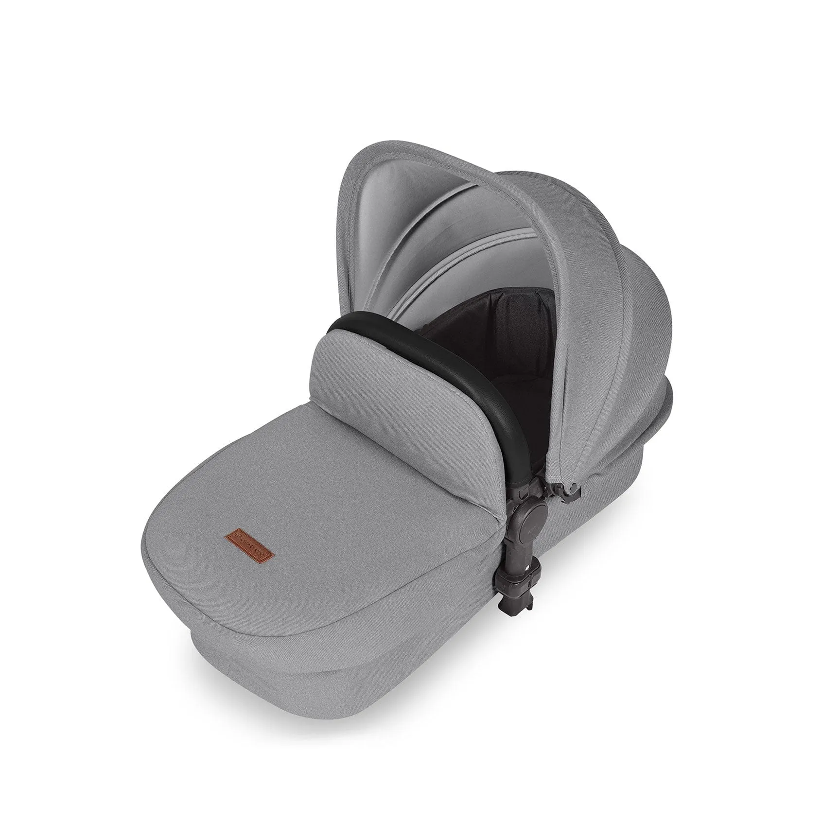 Ickle Bubba Stomp Luxe All-in-One Travel System with Isofix Base in Black/Pearl Grey/Black
