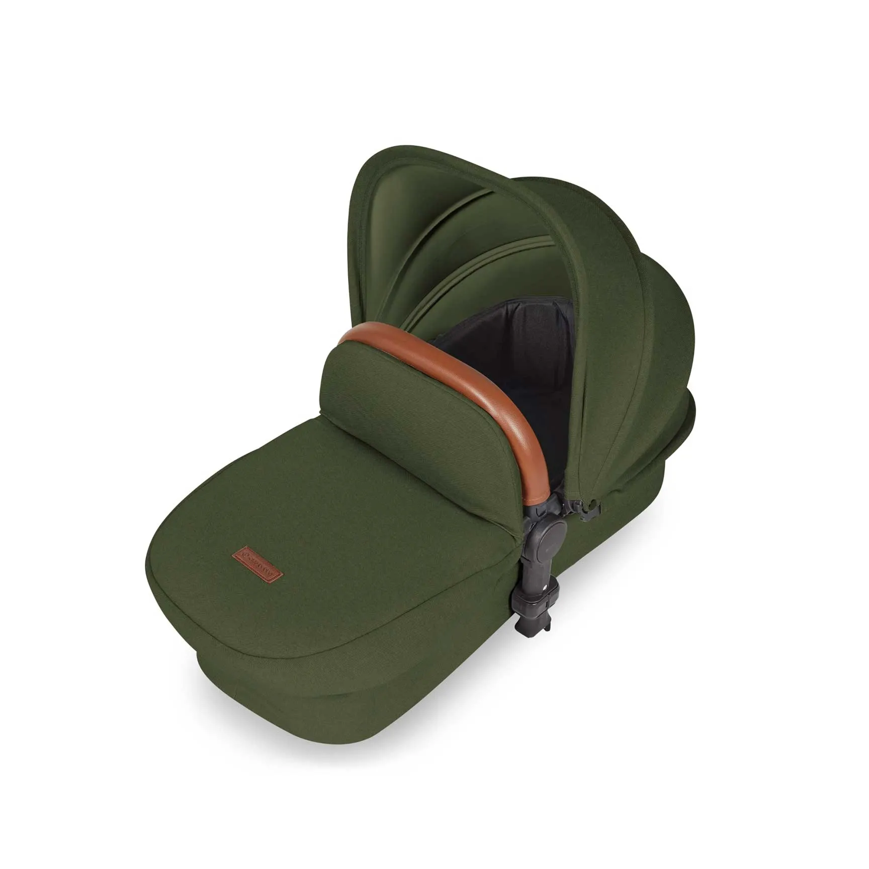 Ickle Bubba Stomp Luxe All-in-One Travel System with Isofix Base in Black/Woodland/Tan