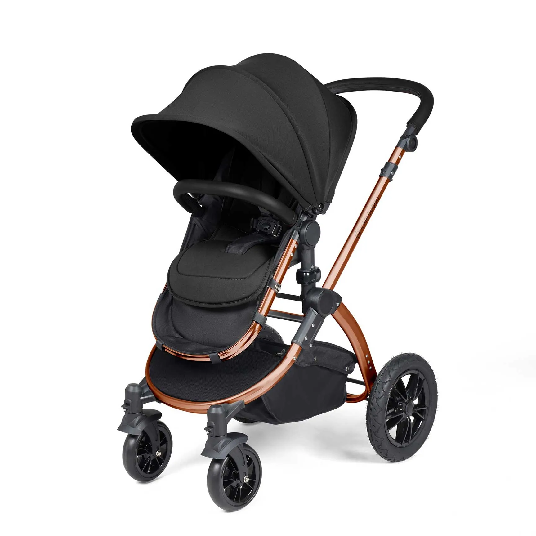 Ickle Bubba Stomp Luxe All-in-One Travel System with Isofix Base in Bronze/Midnight/Black