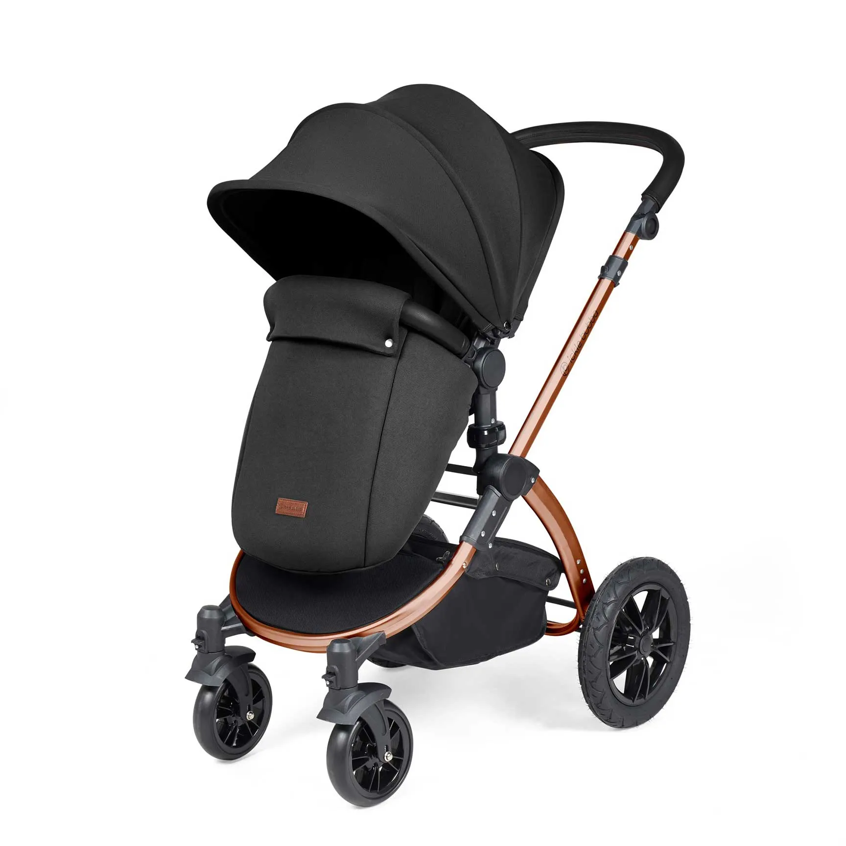 Ickle Bubba Stomp Luxe All-in-One Travel System with Isofix Base in Bronze/Midnight/Black