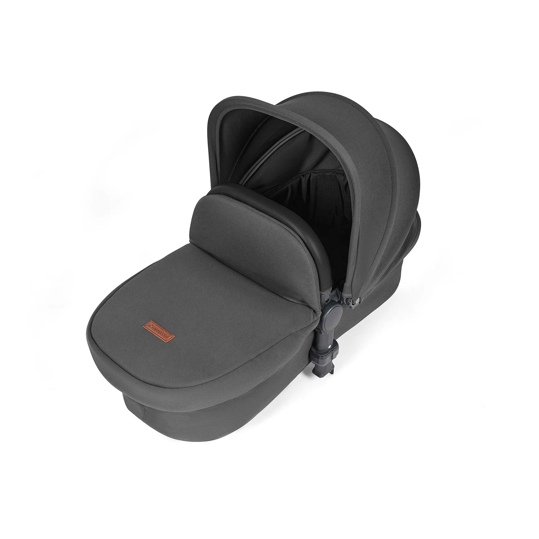 Ickle Bubba Stomp Luxe All-in-One Travel System with Isofix Base in Silver/Charcoal Grey/Black