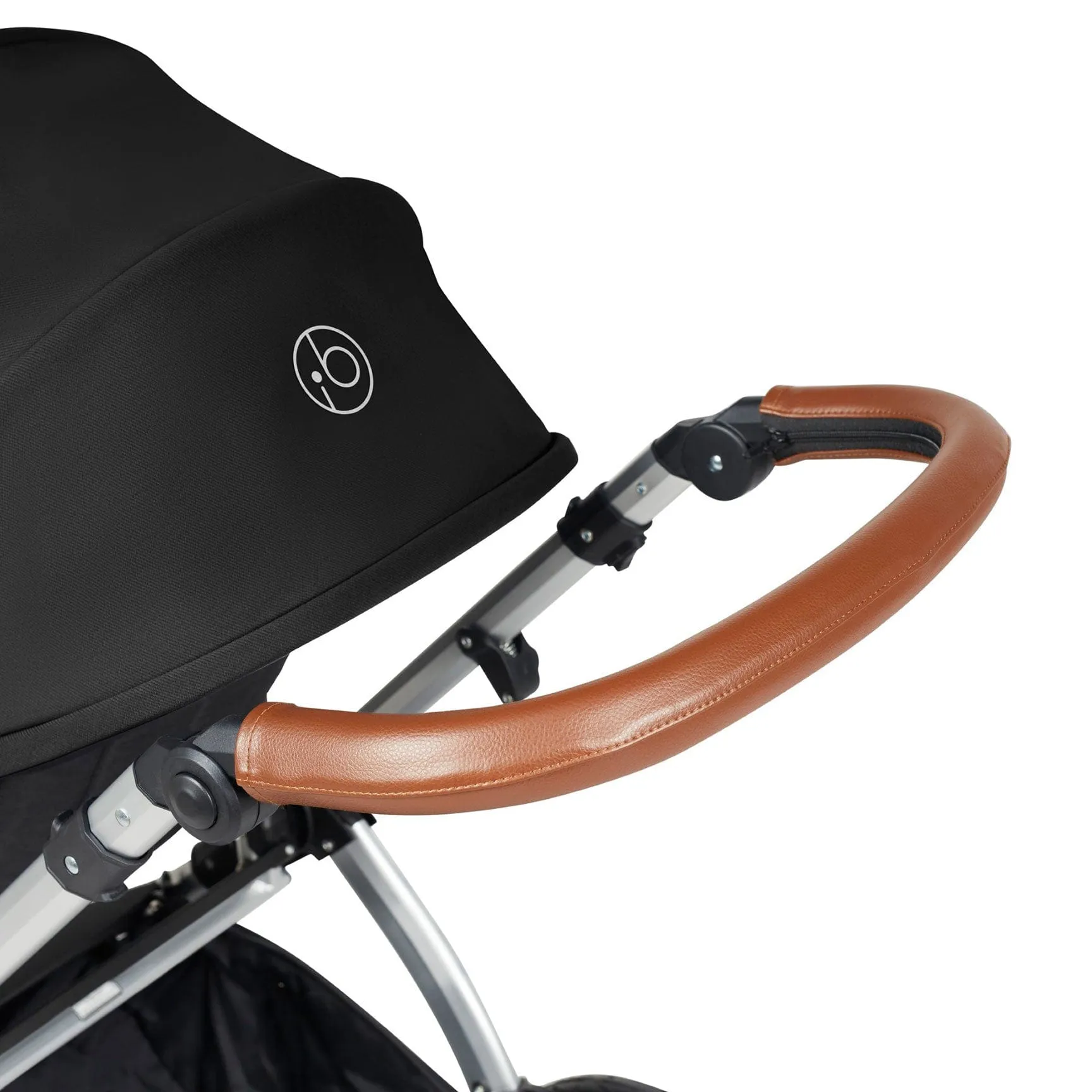 Ickle Bubba Stomp Luxe All-in-One Travel System with Isofix Base in Silver/Midnight/Tan