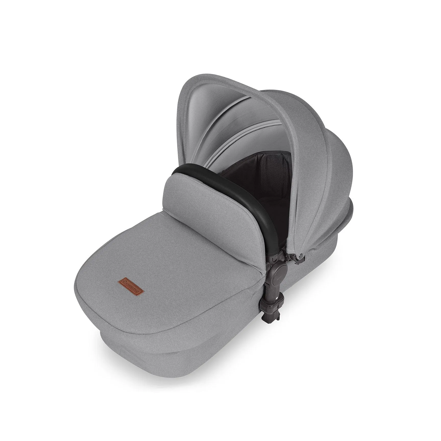 Ickle Bubba Stomp Luxe All-in-One Travel System with Isofix Base in Silver/Pearl Grey/Black