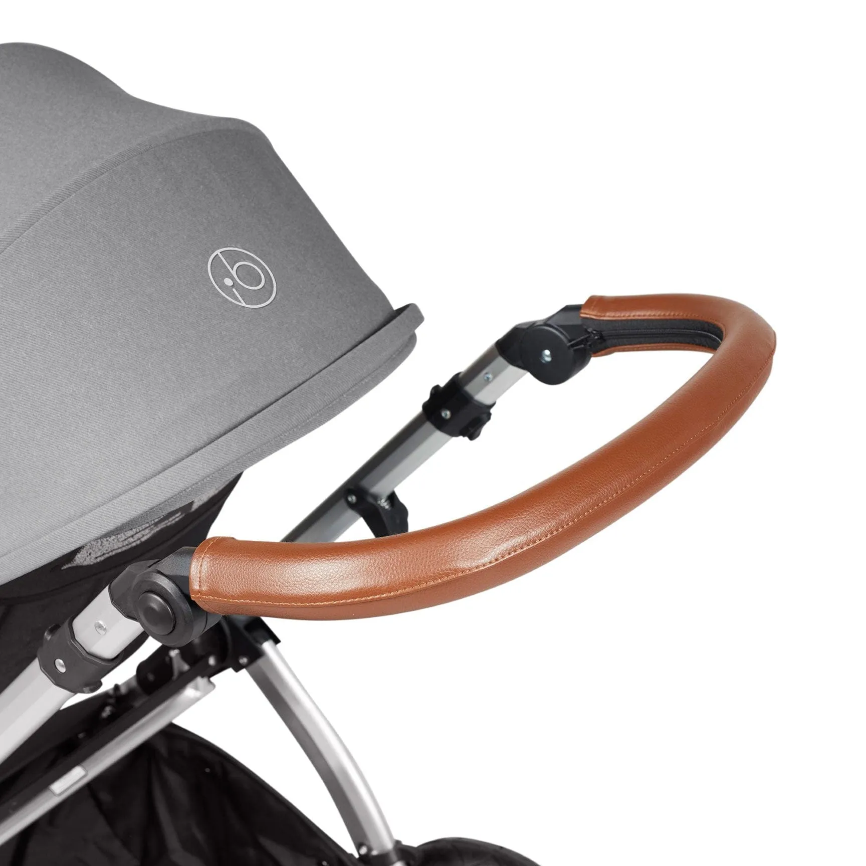 Ickle Bubba Stomp Luxe All-in-One Travel System with Isofix Base in Silver/Pearl Grey/Tan