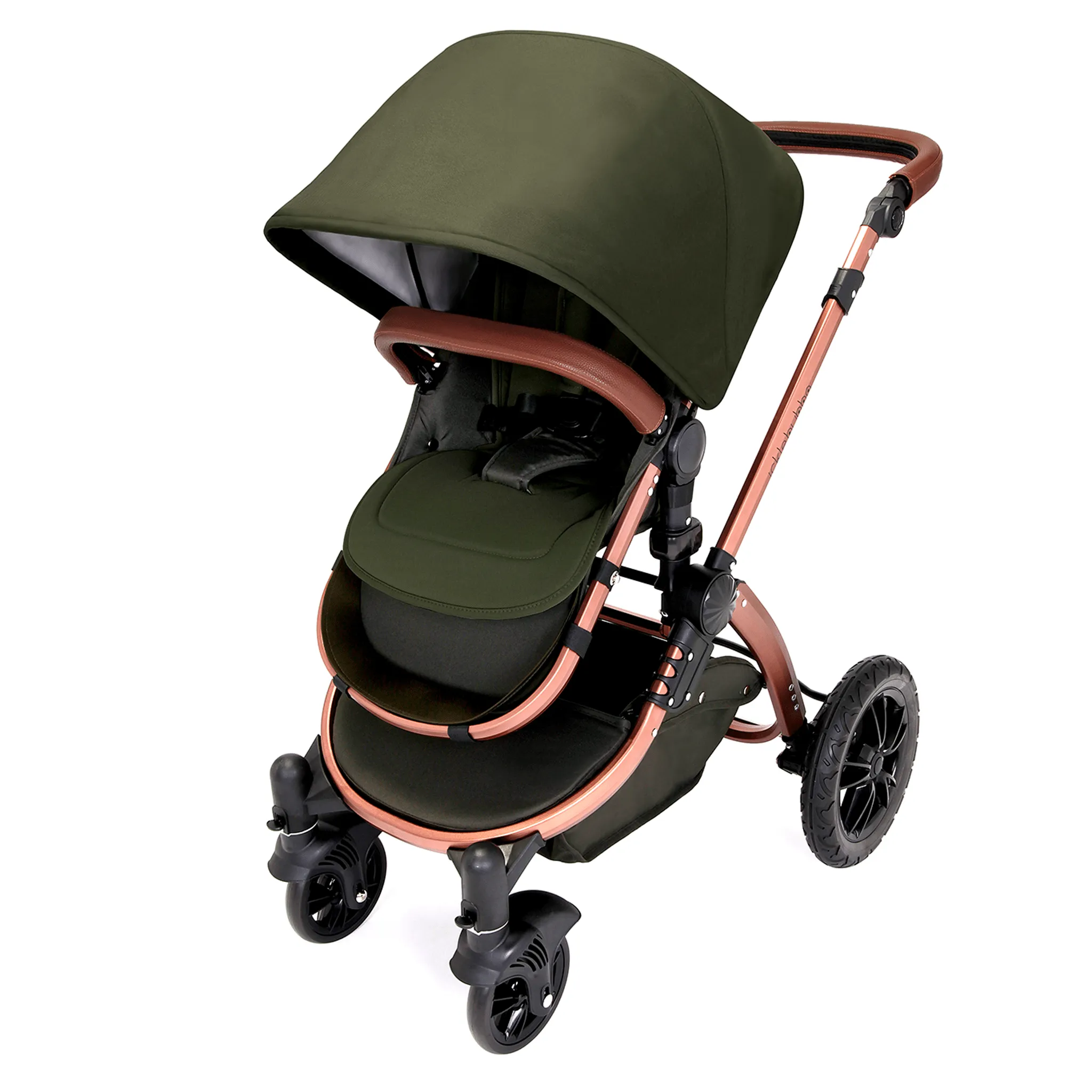 Ickle Bubba Stomp V4 Galaxy Travel System With Base Bronze/Woodland