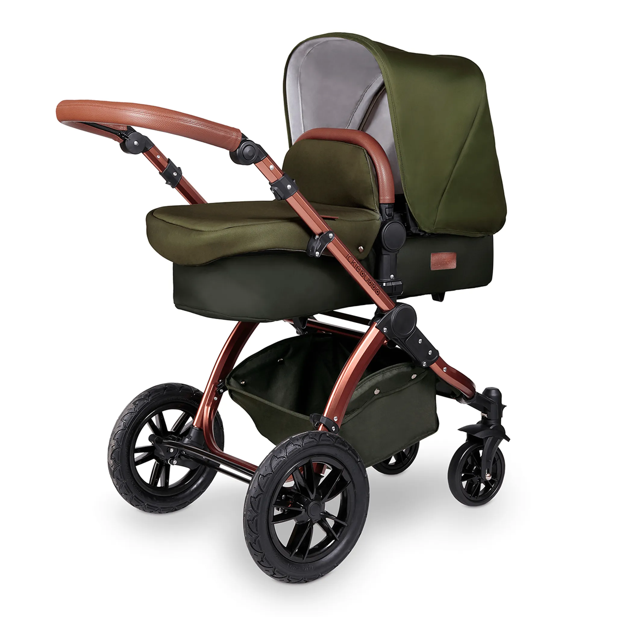 Ickle Bubba Stomp V4 Galaxy Travel System With Base Bronze/Woodland