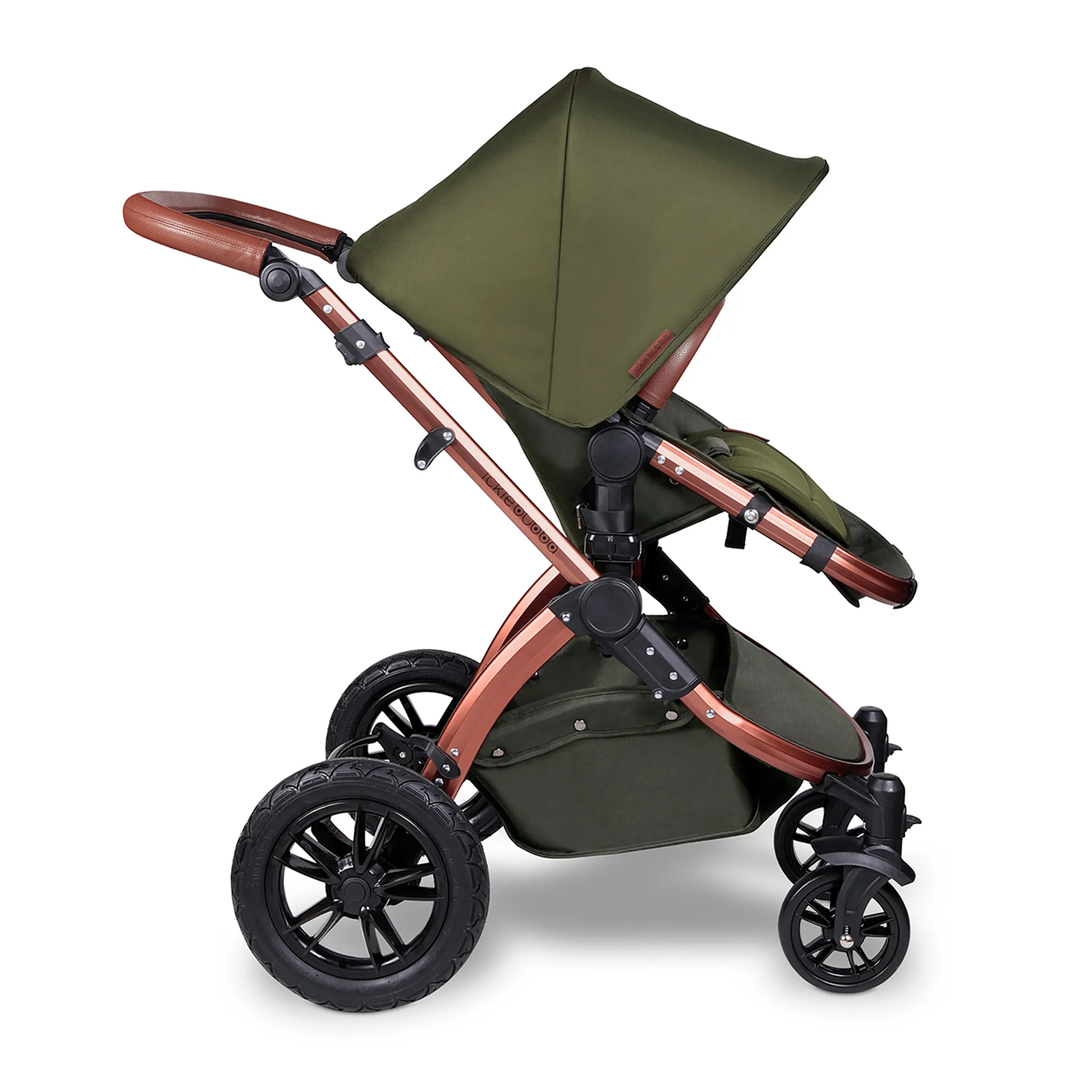 Ickle Bubba Stomp V4 Galaxy Travel System With Base Bronze/Woodland