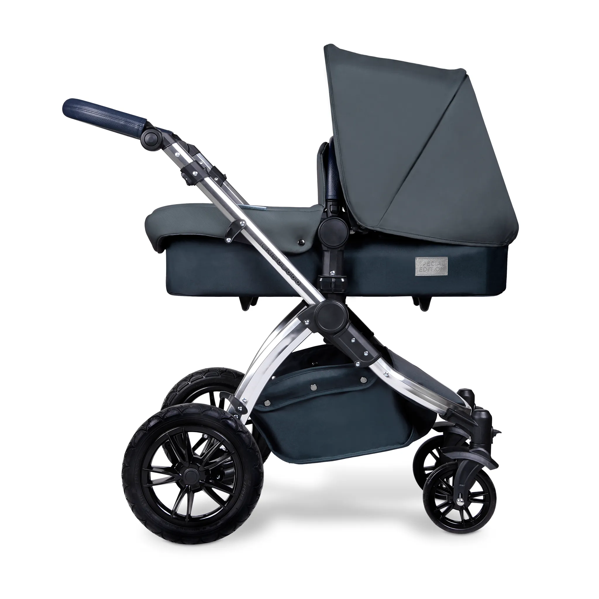 Ickle Bubba Stomp V4 Galaxy Travel System With Base Chrome/Blueberry
