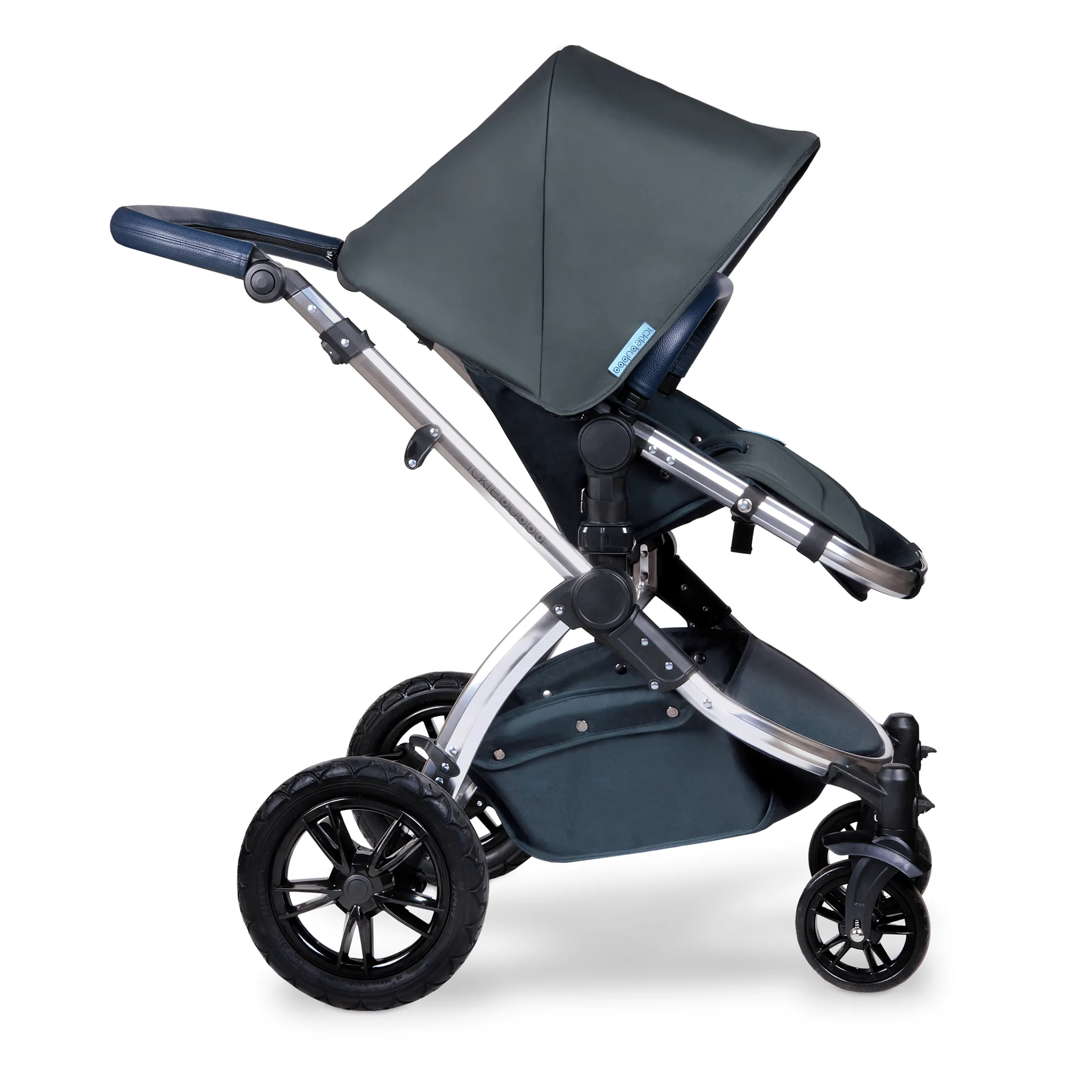Ickle Bubba Stomp V4 Galaxy Travel System With Base Chrome/Blueberry
