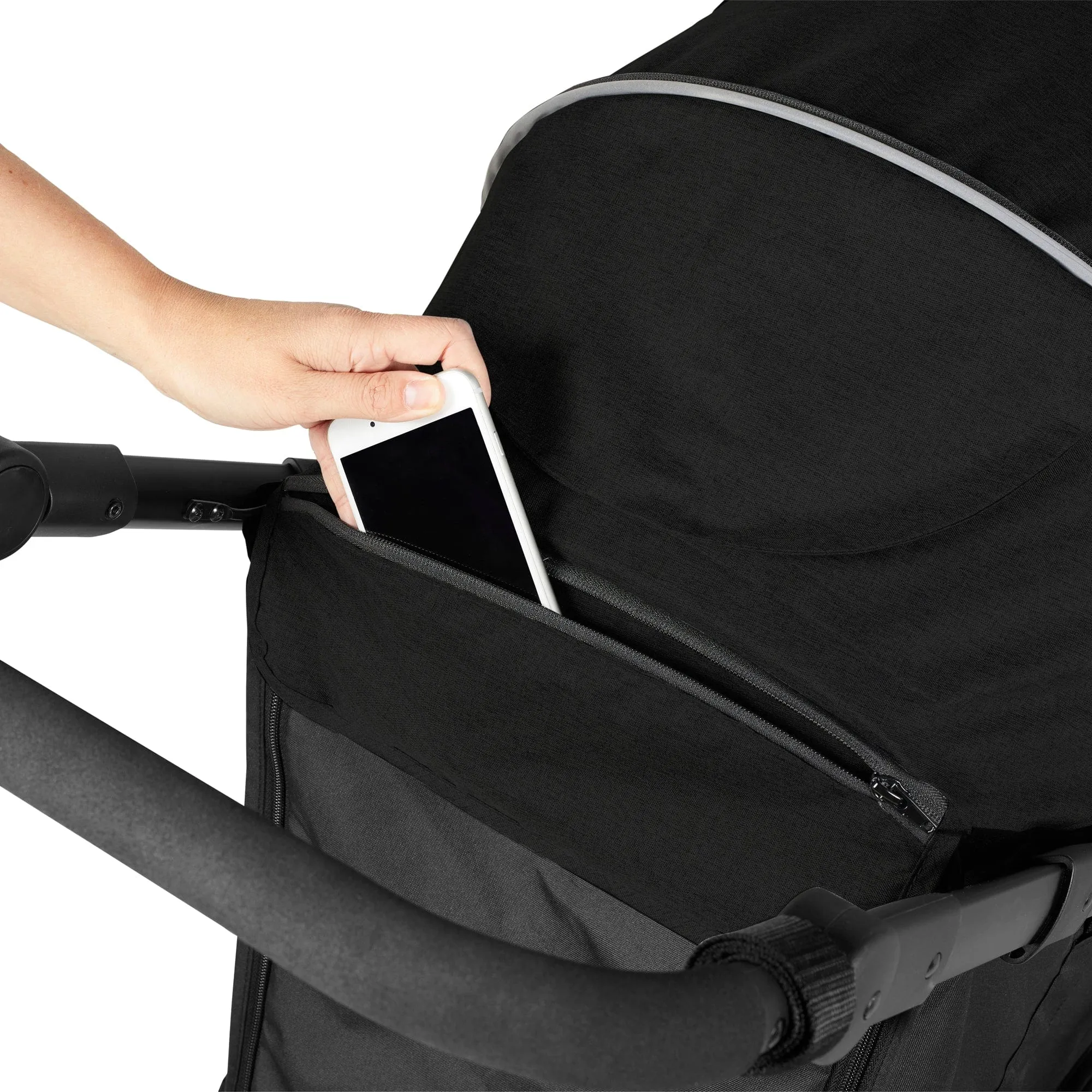 Ickle Bubba Venus Prime Jogger Stroller I-Size Travel System - Black/Black with Base