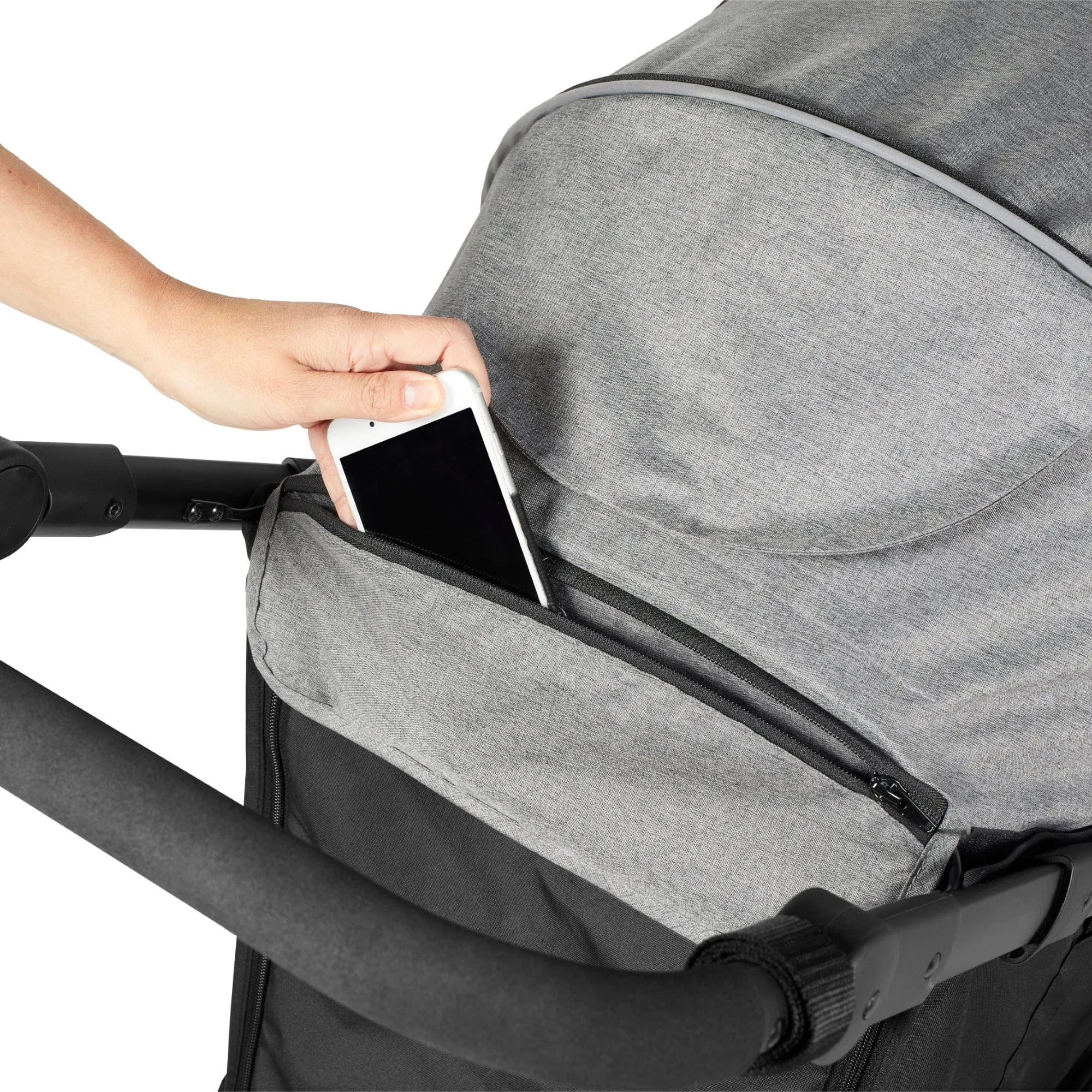 Ickle Bubba Venus Prime Jogger Stroller I-Size Travel System - Black/Space Grey with Base