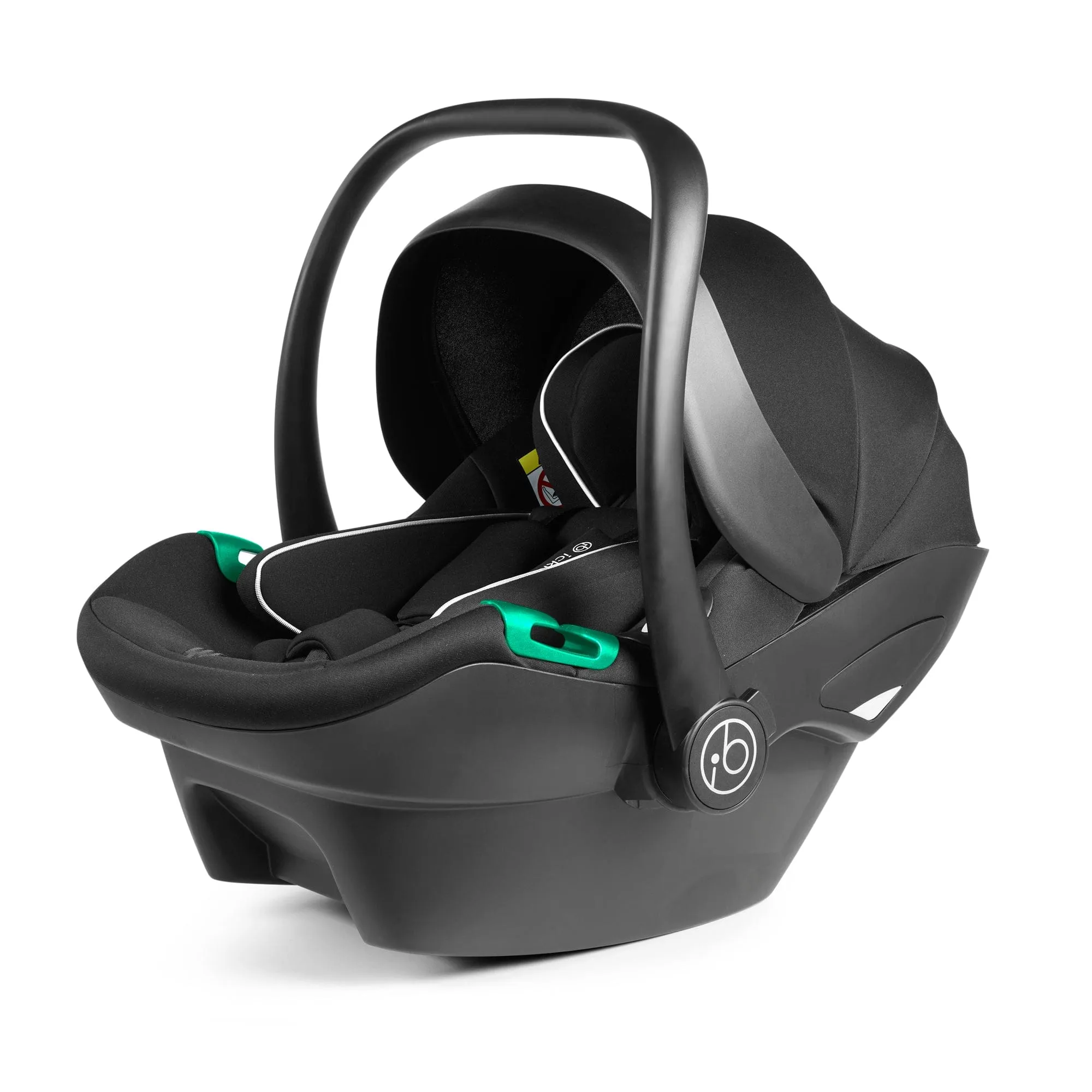 Ickle Bubba Venus Prime Jogger Stroller I-Size Travel System - Black/Space Grey with Base
