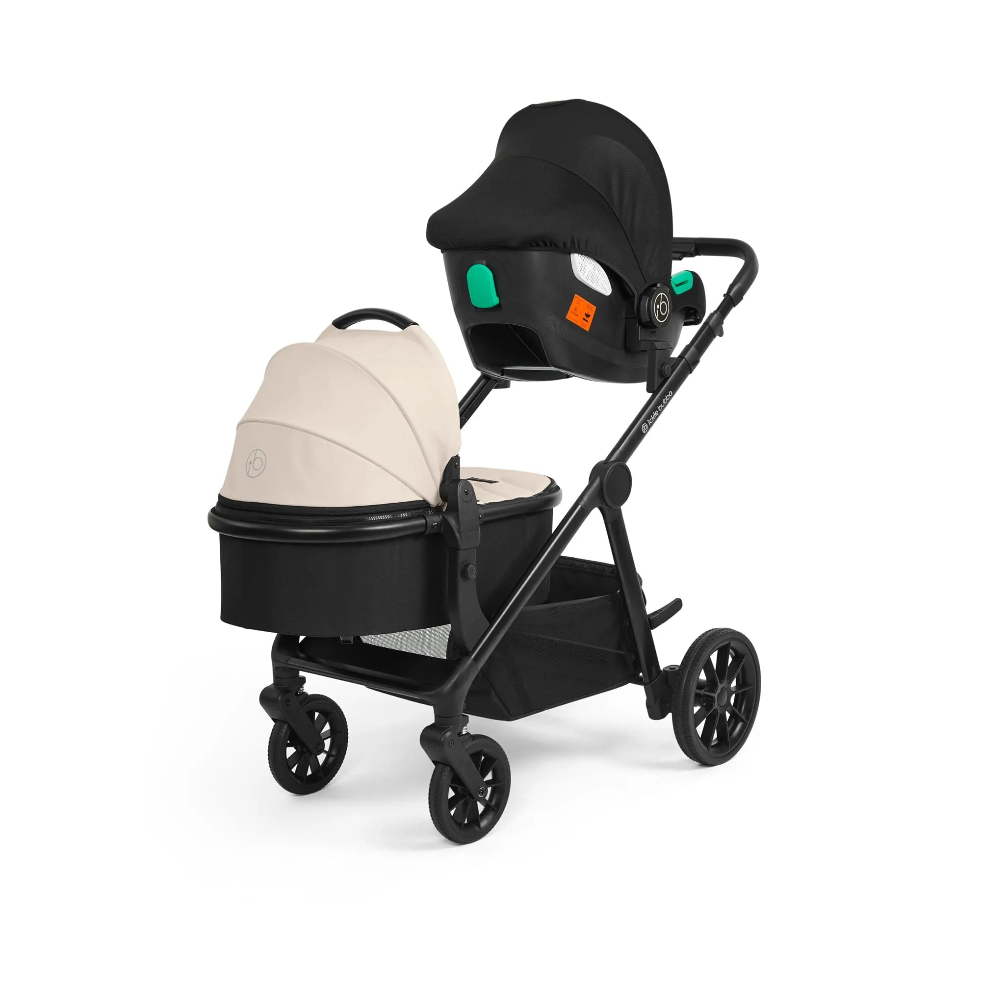 Ickle Bubba Virgo Travel System (Cirrus) - Black / Stone / Black