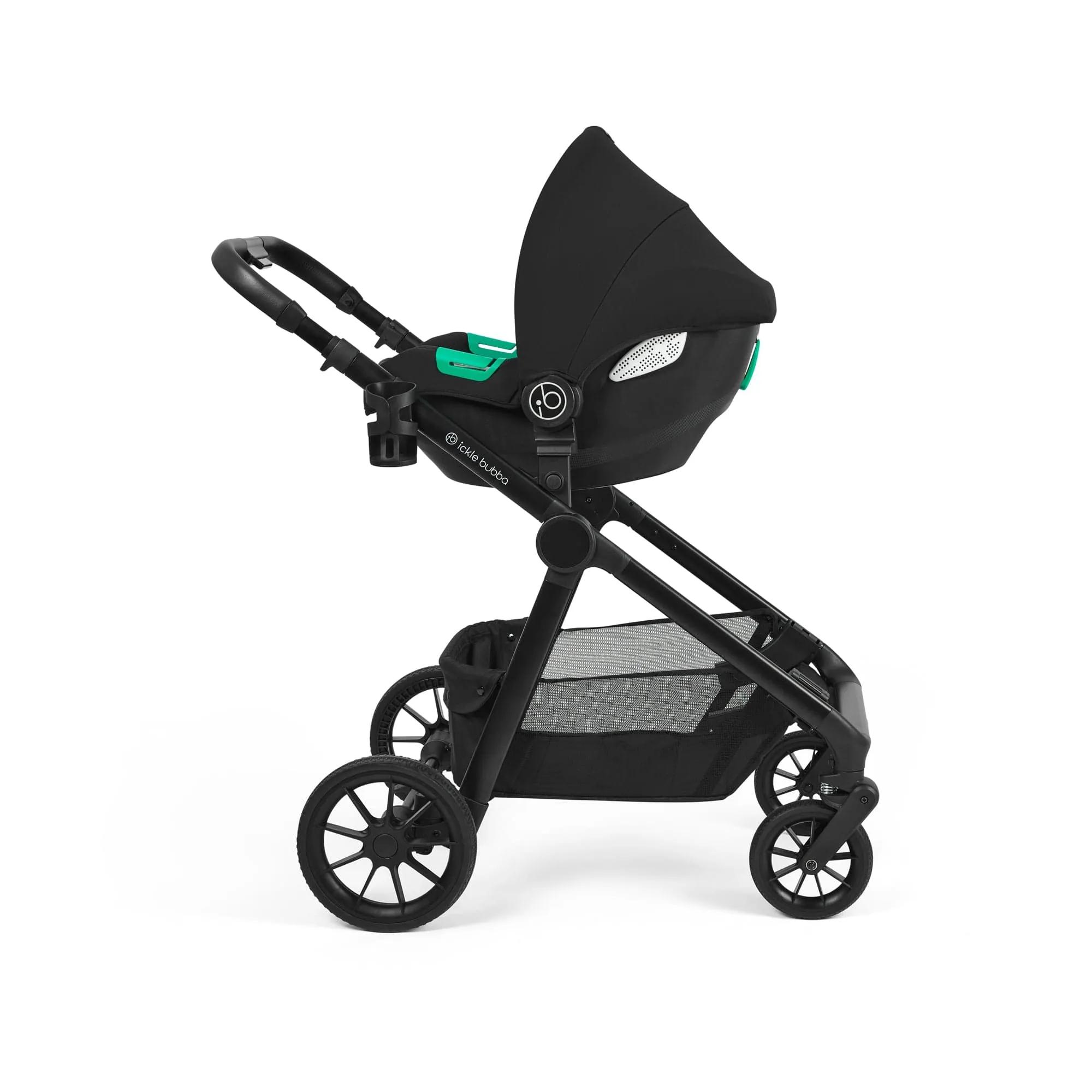 Ickle Bubba Virgo Travel System (Cirrus) - Black / Stone / Black