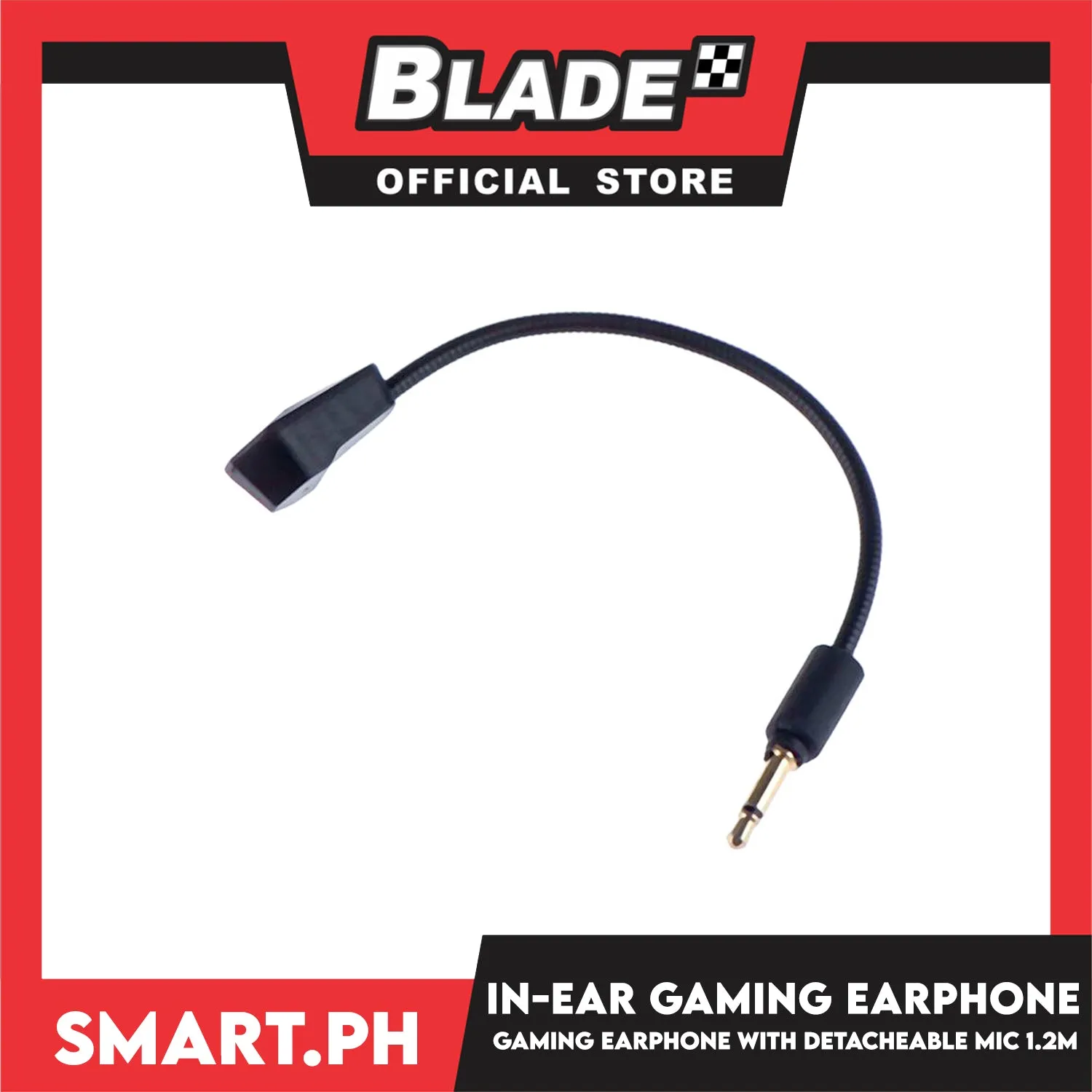 In-Ear Gaming Earphone with Detachable Mic 1.2m (Red)