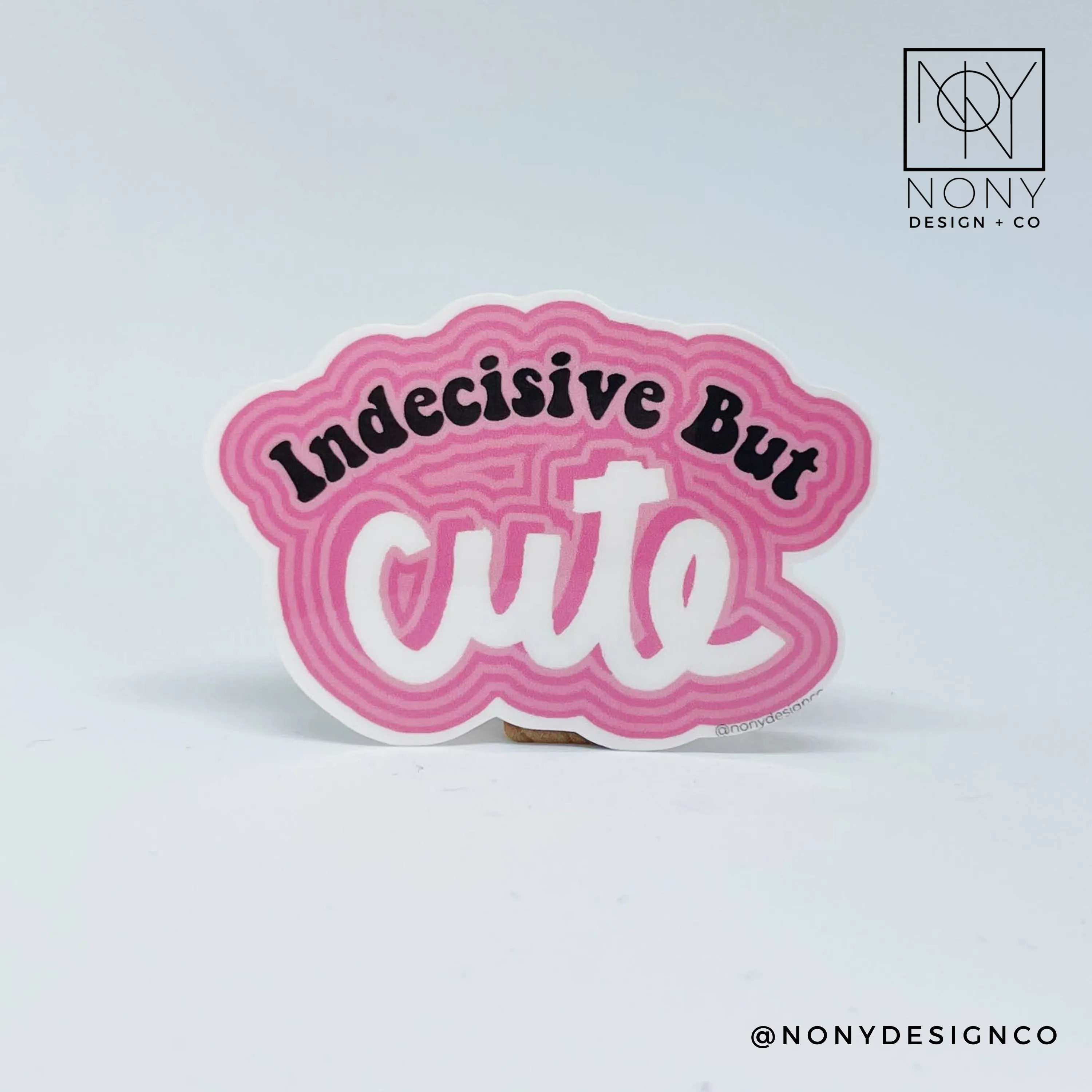 Indecisive but Cute Sticker