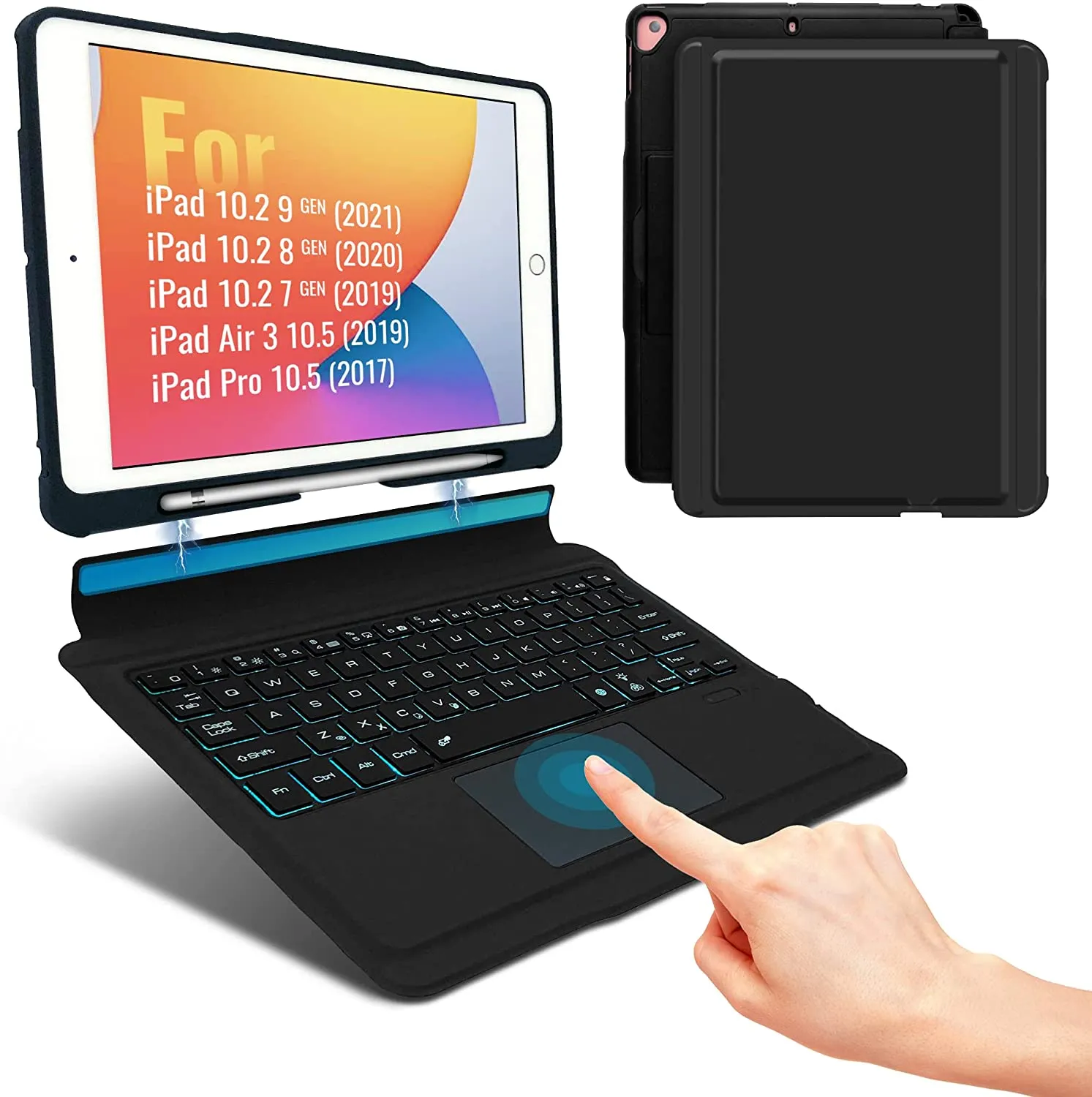 iPad 9 8 7th Gen Air 3 10.2 inch iPad Pro 10.5inch Detachable Keyboard Case