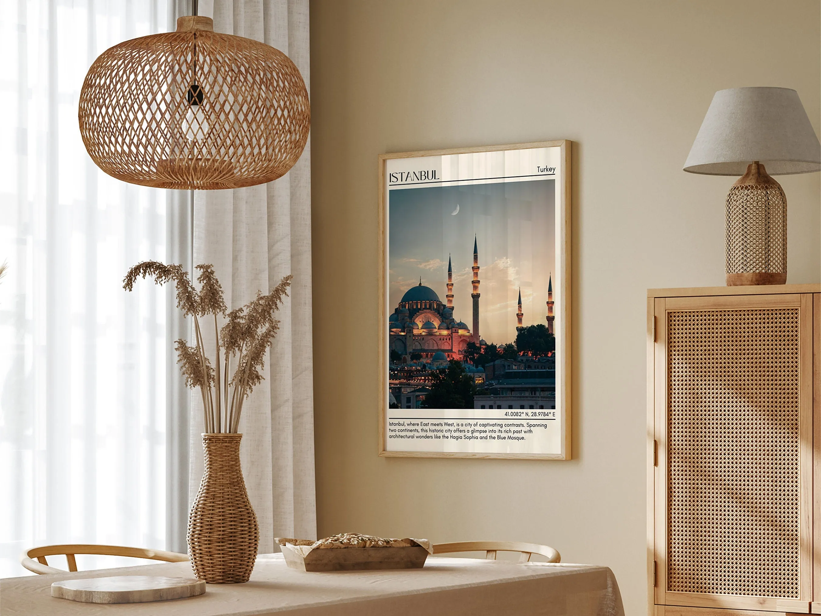 Istanbul Minimal Wall Art, Turkey
