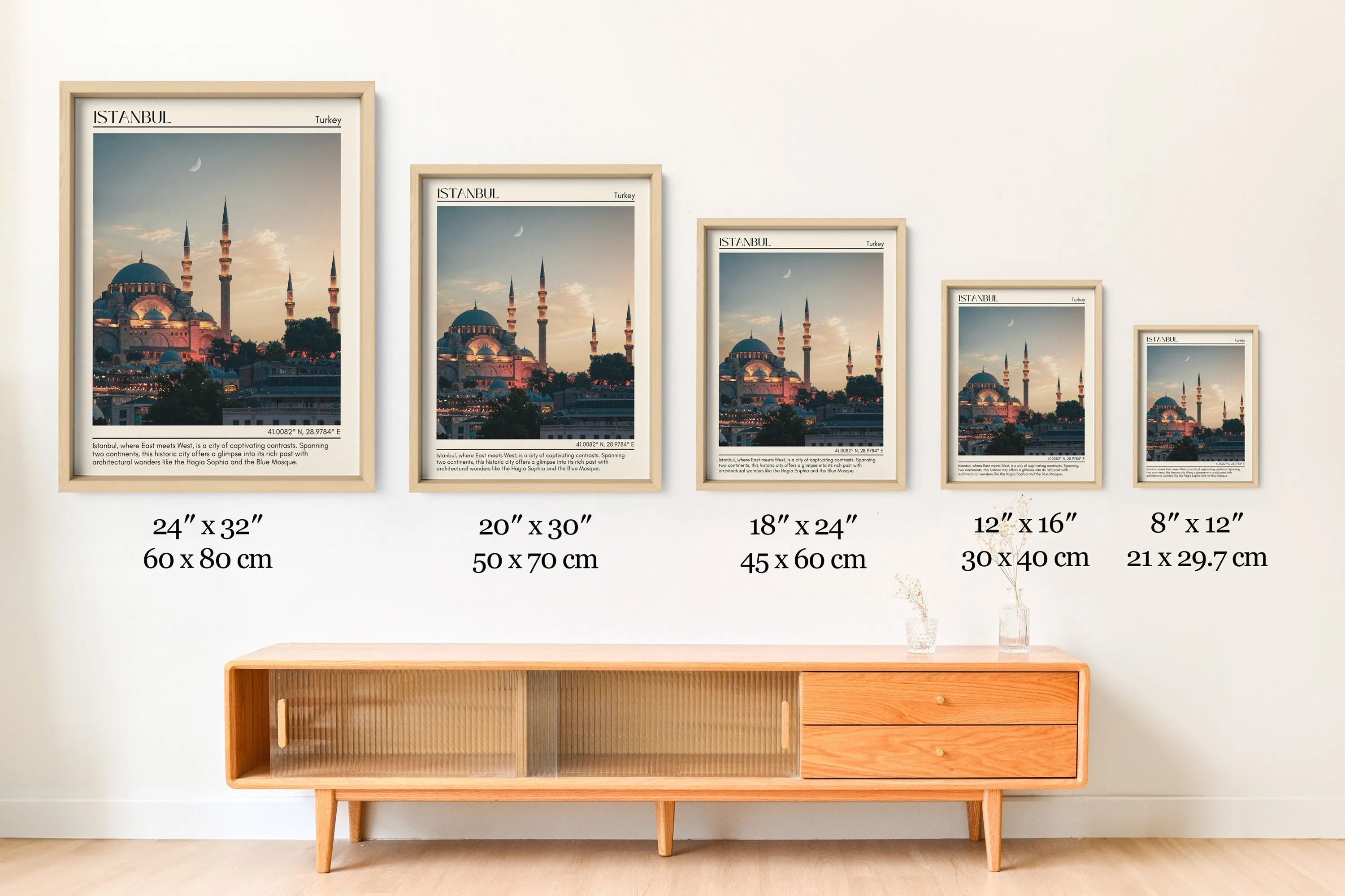 Istanbul Minimal Wall Art, Turkey